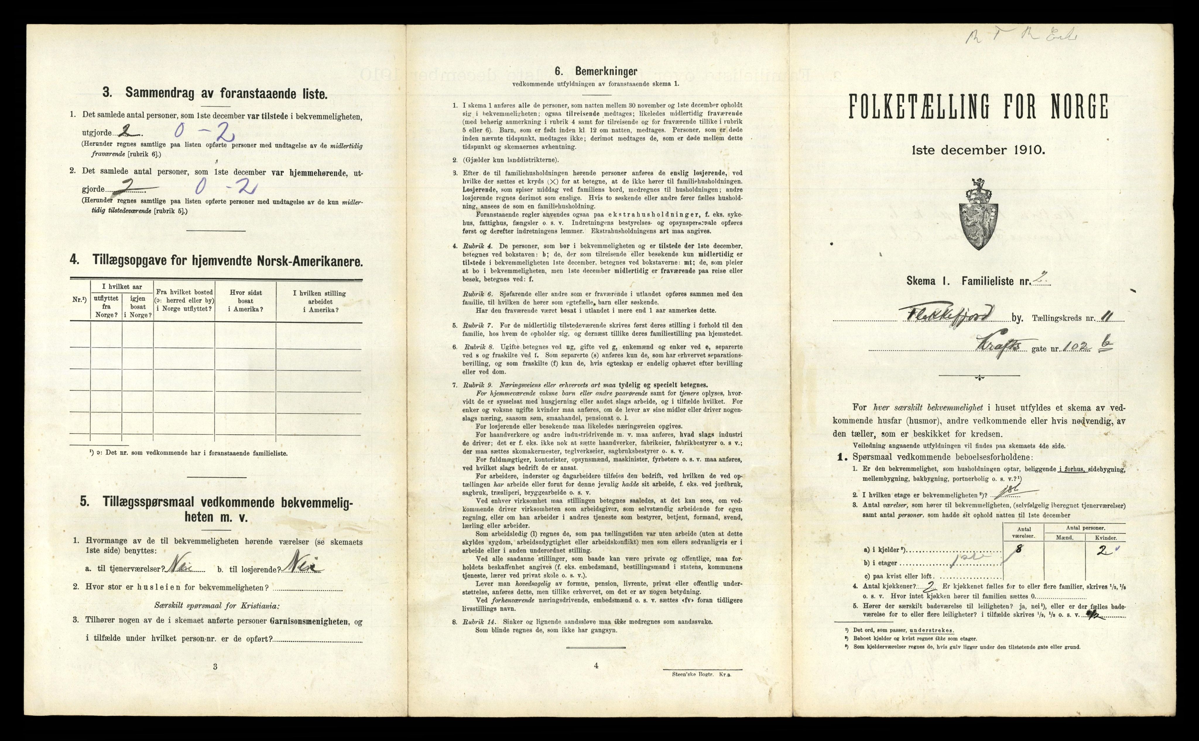 RA, 1910 census for Flekkefjord, 1910, p. 976