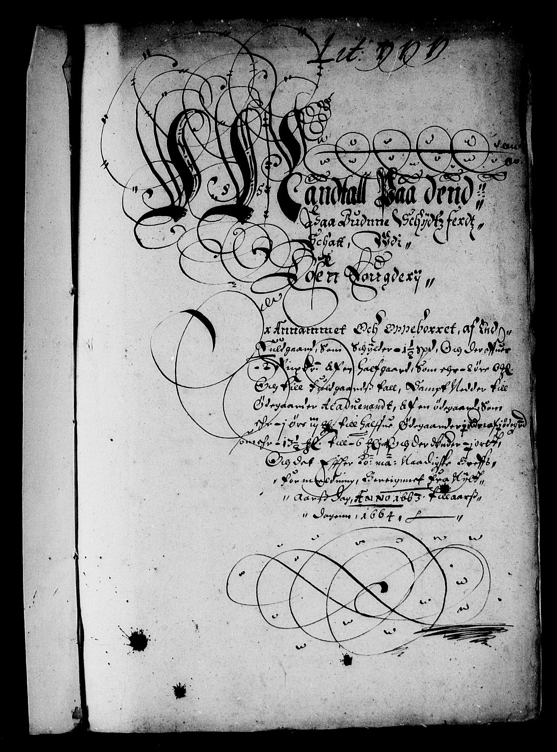 Rentekammeret inntil 1814, Reviderte regnskaper, Stiftamtstueregnskaper, Trondheim stiftamt og Nordland amt, AV/RA-EA-6044/R/Rd/L0007: Trondheim stiftamt, 1663