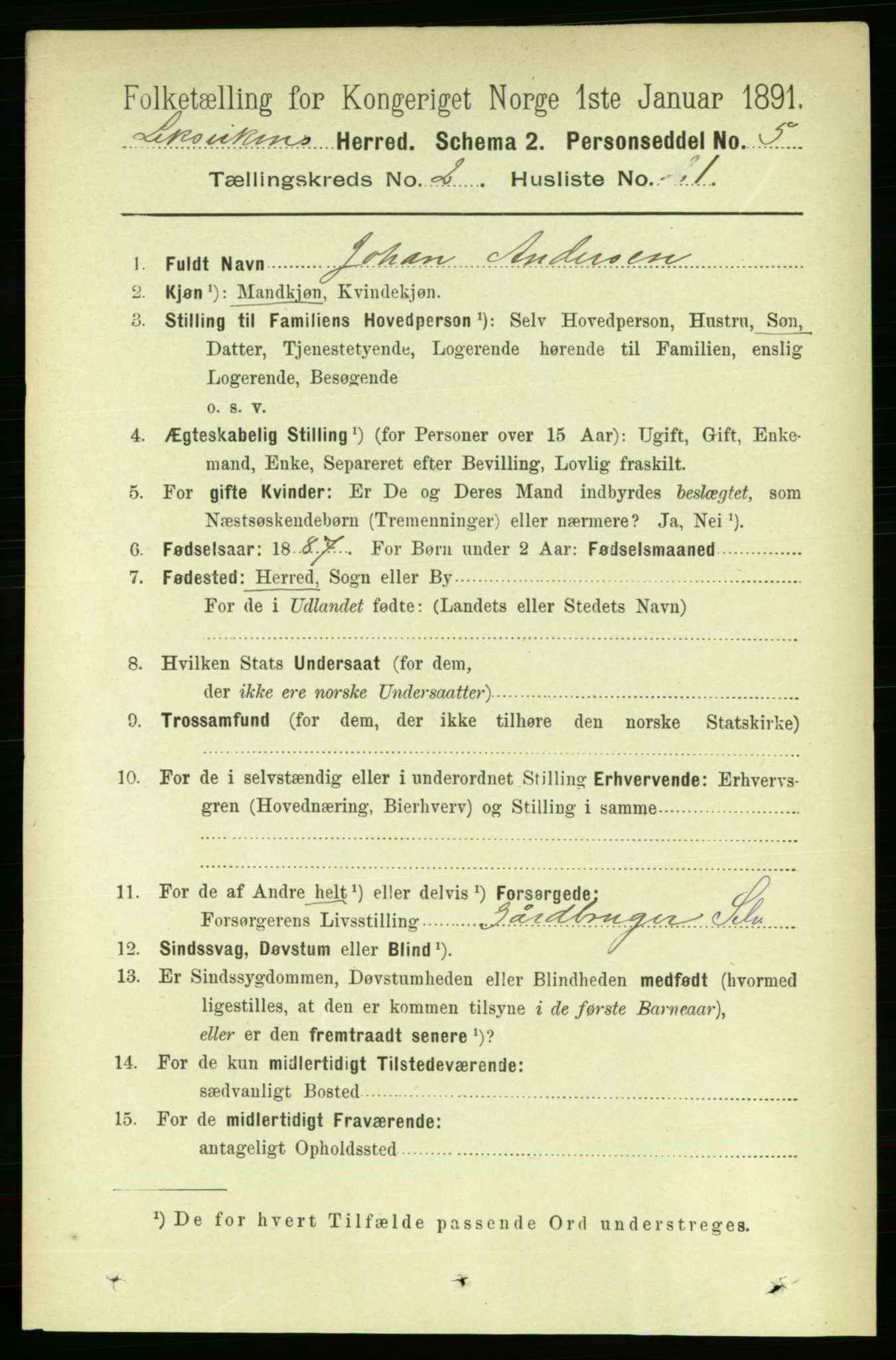 RA, 1891 census for 1718 Leksvik, 1891, p. 680