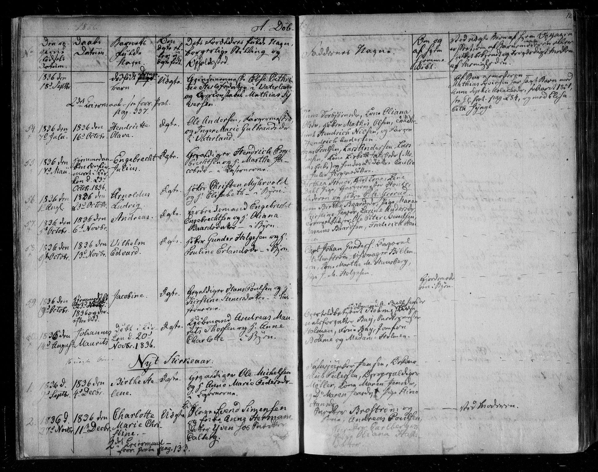 Fredrikstad prestekontor Kirkebøker, AV/SAO-A-11082/F/Fa/L0005: Parish register (official) no. 5, 1835-1856, p. 12