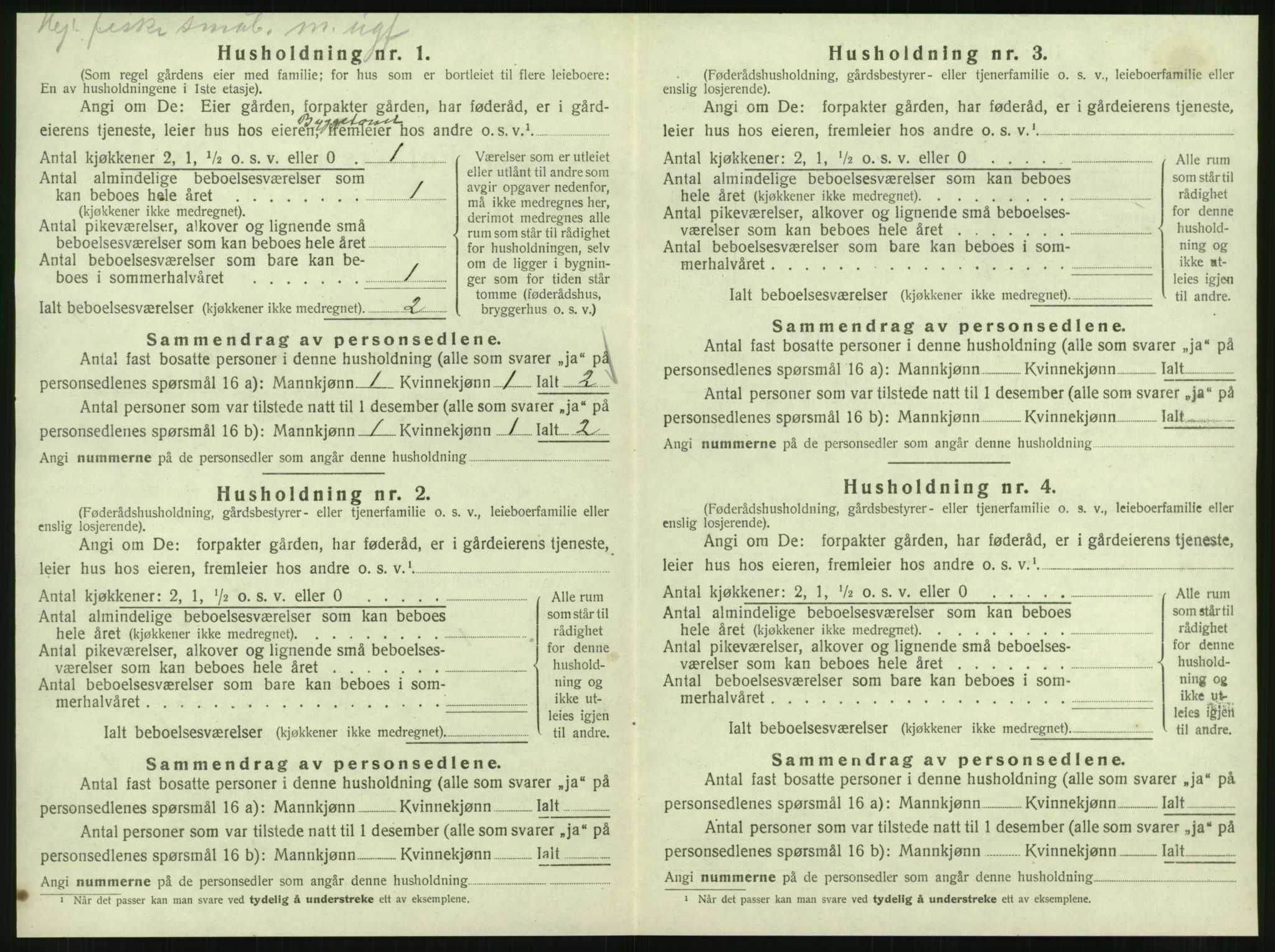 SAT, 1920 census for Vik, 1920, p. 452