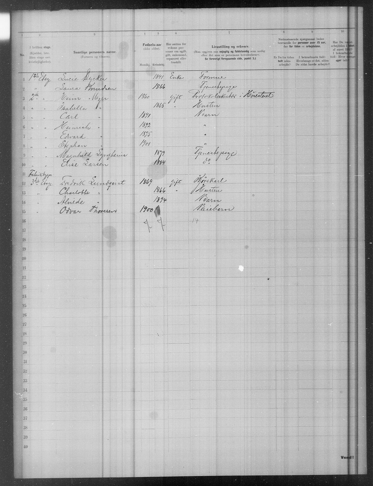 OBA, Municipal Census 1902 for Kristiania, 1902, p. 18664