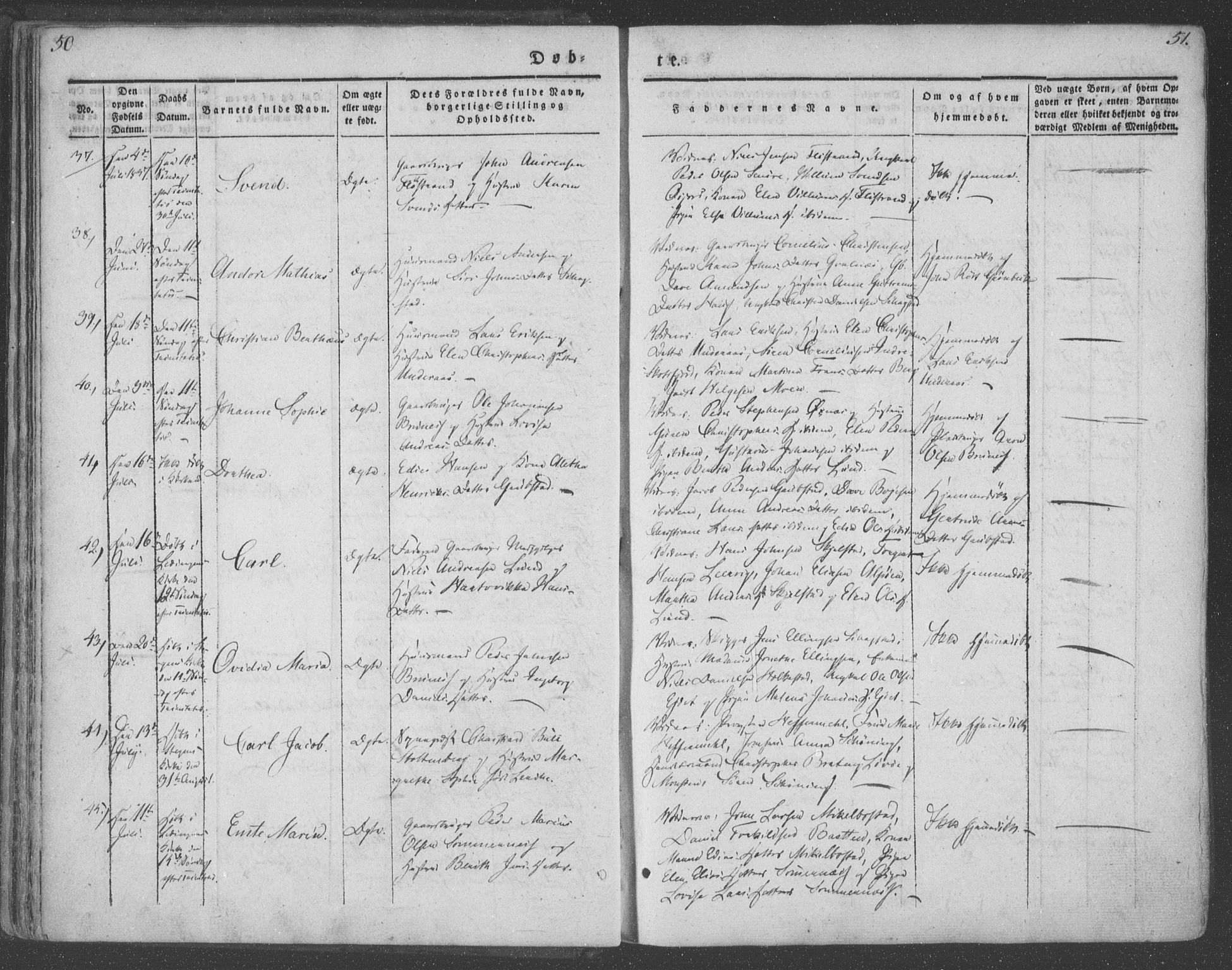 Ministerialprotokoller, klokkerbøker og fødselsregistre - Nordland, AV/SAT-A-1459/855/L0799: Parish register (official) no. 855A07, 1834-1852, p. 50-51