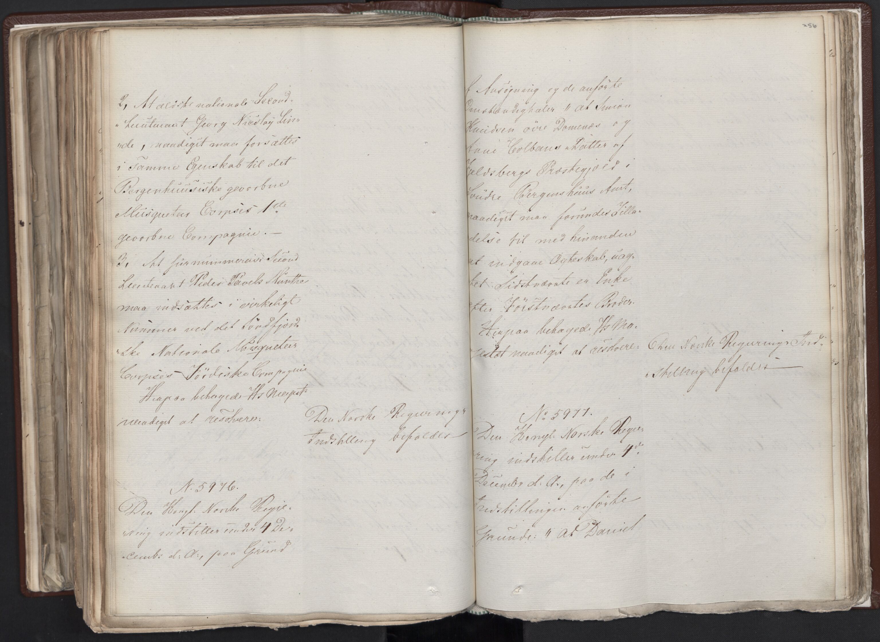 Statsrådssekretariatet, AV/RA-S-1001/A/Ab/L0012: Kgl. res. nr. 5679-6008 II, 1821, p. 255b-256a