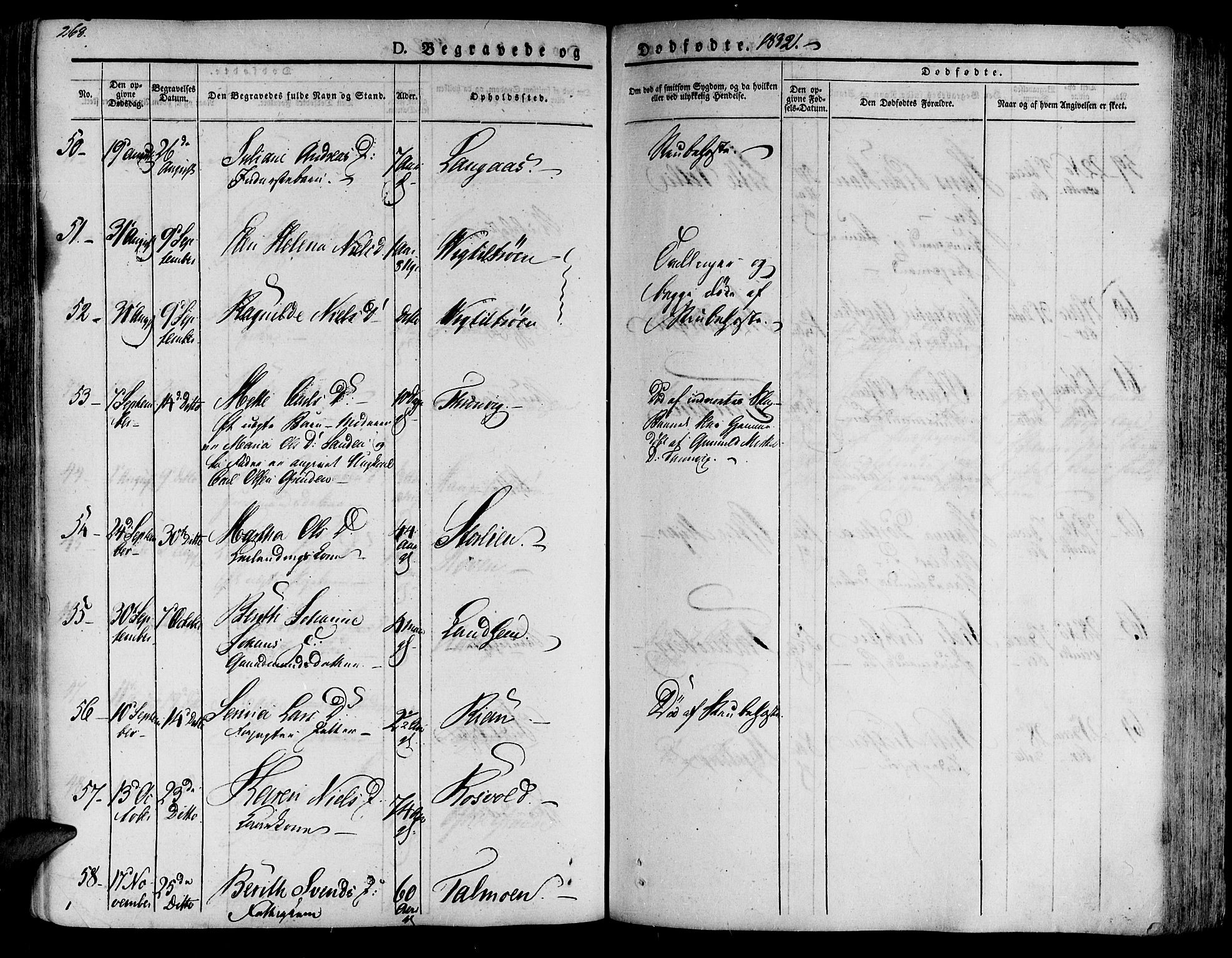 Ministerialprotokoller, klokkerbøker og fødselsregistre - Nord-Trøndelag, AV/SAT-A-1458/701/L0006: Parish register (official) no. 701A06, 1825-1841, p. 269