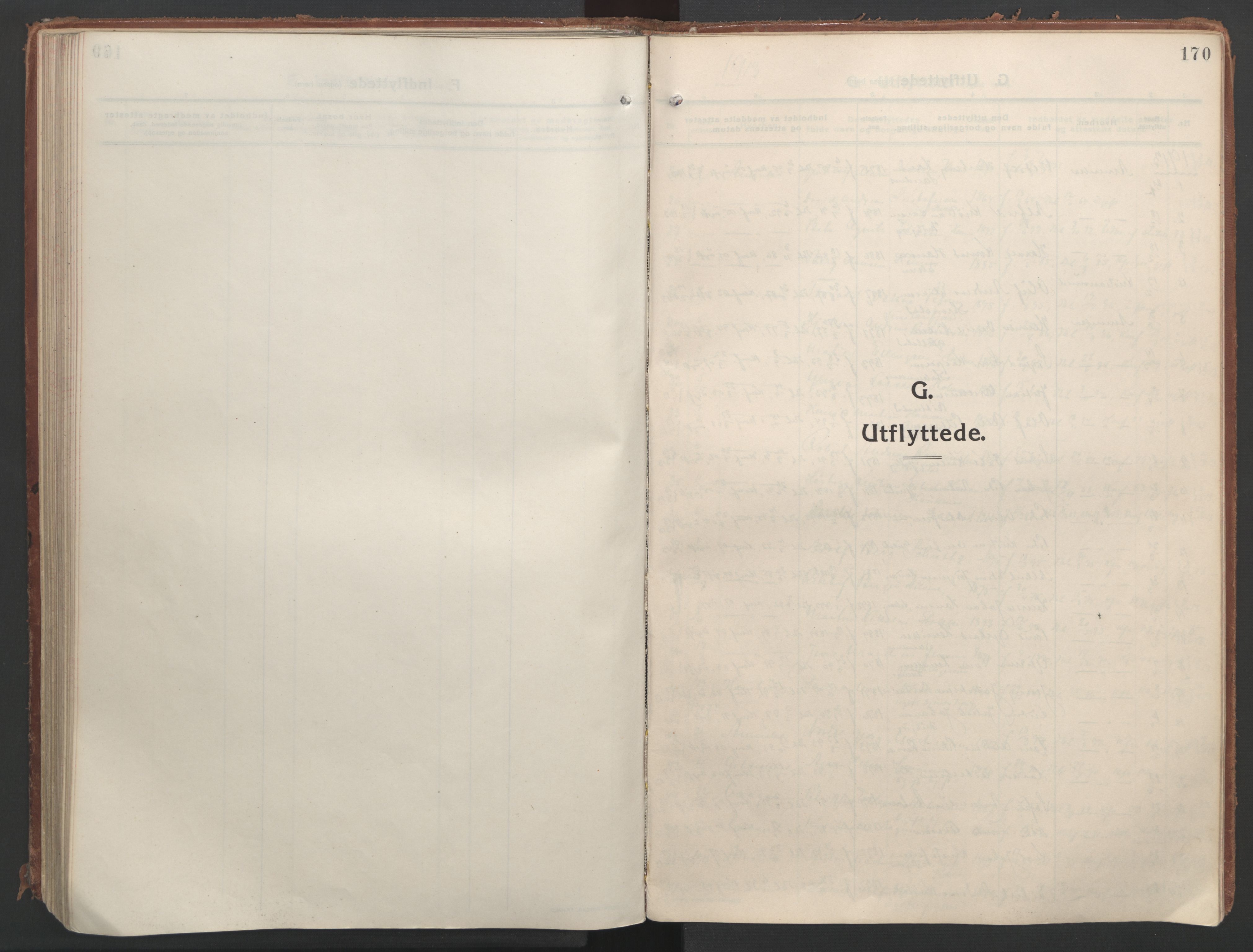 Ministerialprotokoller, klokkerbøker og fødselsregistre - Nordland, AV/SAT-A-1459/888/L1250: Parish register (official) no. 888A16, 1913-1925, p. 170