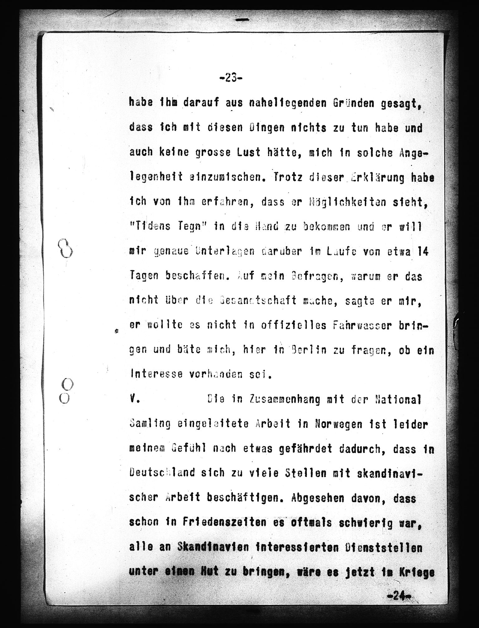 Documents Section, AV/RA-RAFA-2200/V/L0091: Amerikansk mikrofilm "Captured German Documents".
Box No. 953.  FKA jnr. 59/1955., 1935-1942, p. 542