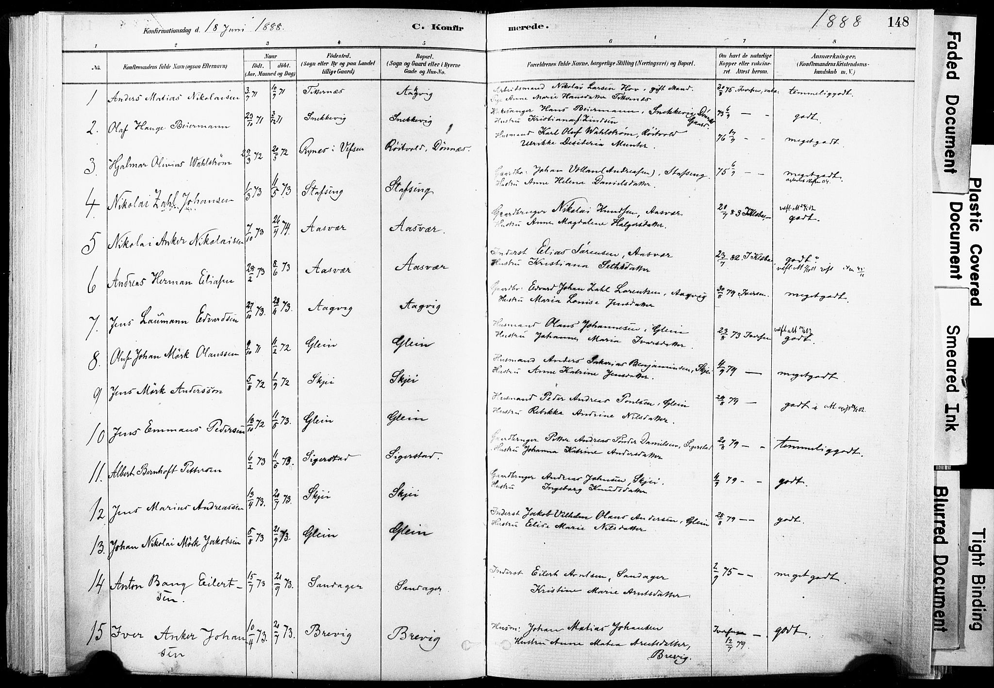 Ministerialprotokoller, klokkerbøker og fødselsregistre - Nordland, AV/SAT-A-1459/835/L0525: Parish register (official) no. 835A03I, 1881-1910, p. 148