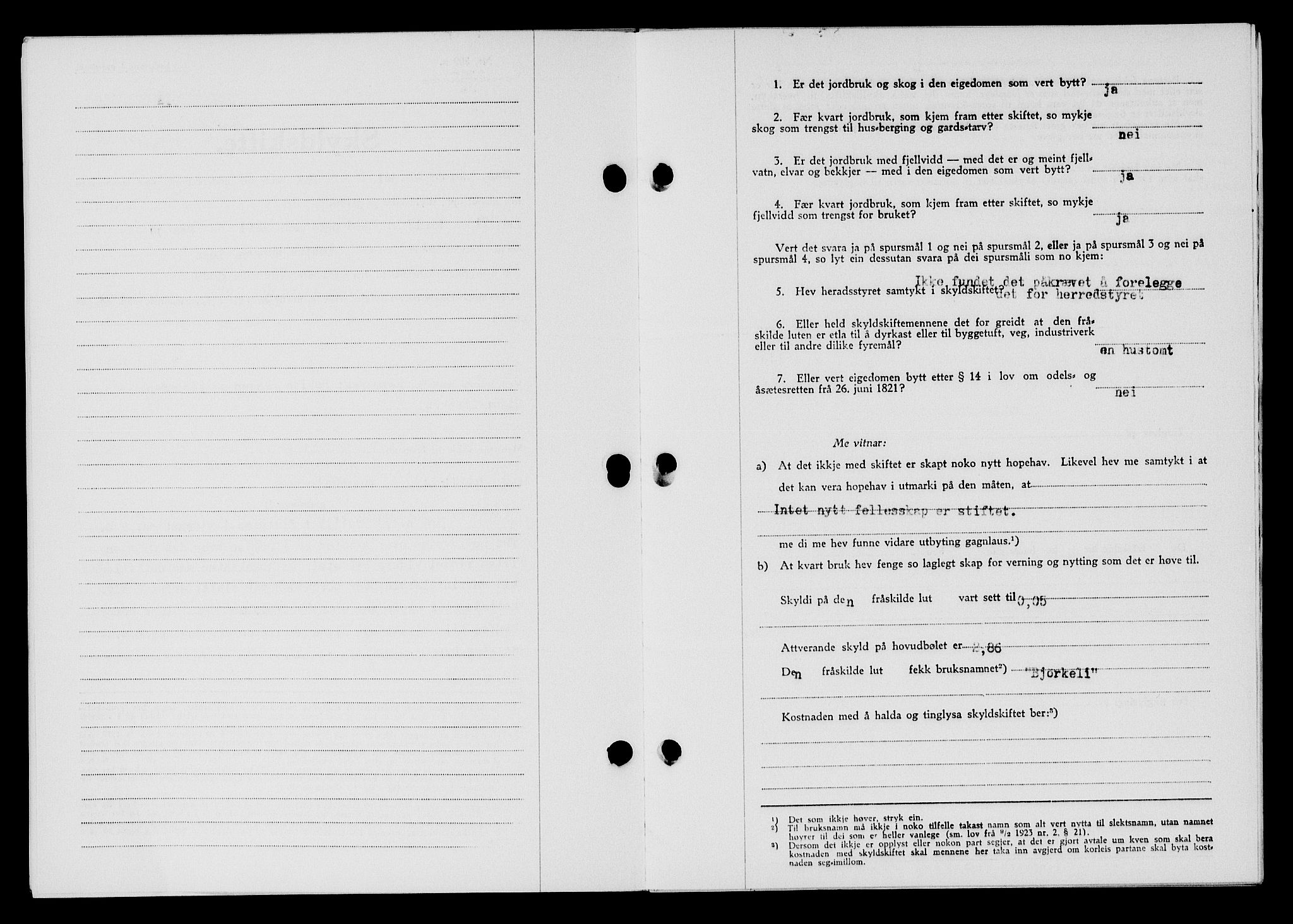 Flekkefjord sorenskriveri, SAK/1221-0001/G/Gb/Gba/L0060: Mortgage book no. A-8, 1945-1946, Diary no: : 336/1946