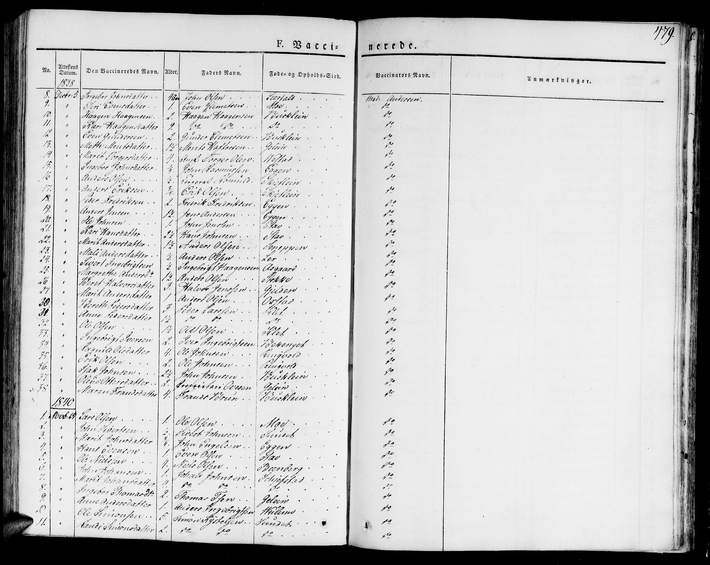 Ministerialprotokoller, klokkerbøker og fødselsregistre - Sør-Trøndelag, SAT/A-1456/691/L1070: Parish register (official) no. 691A05 /1, 1826-1841, p. 479