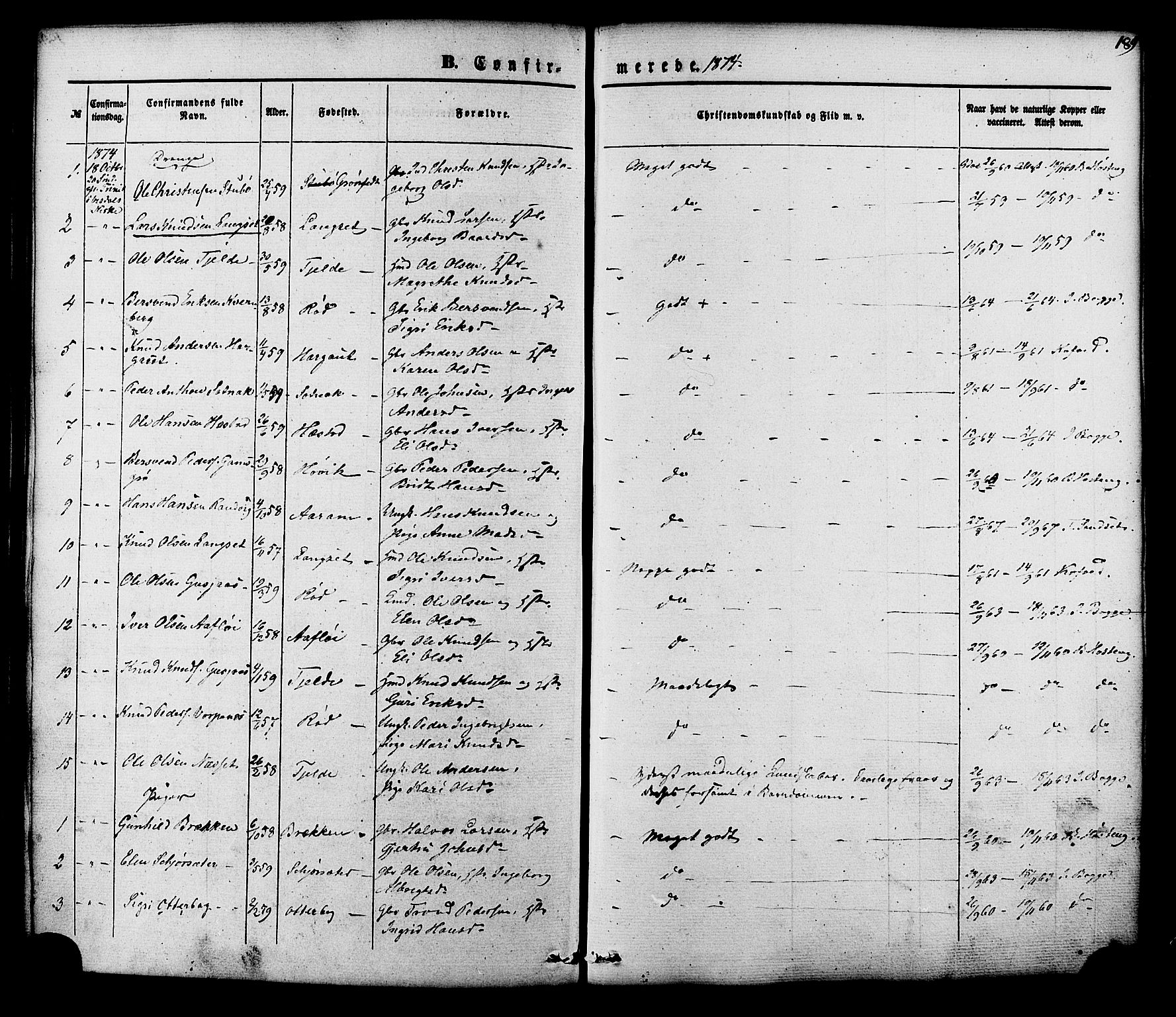 Ministerialprotokoller, klokkerbøker og fødselsregistre - Møre og Romsdal, SAT/A-1454/551/L0625: Parish register (official) no. 551A05, 1846-1879, p. 189