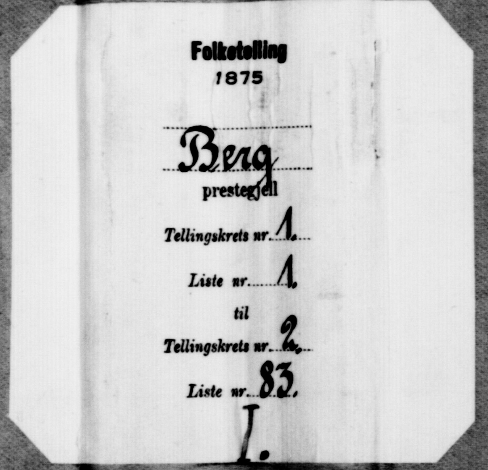 SATØ, 1875 census for 1929P Berg, 1875