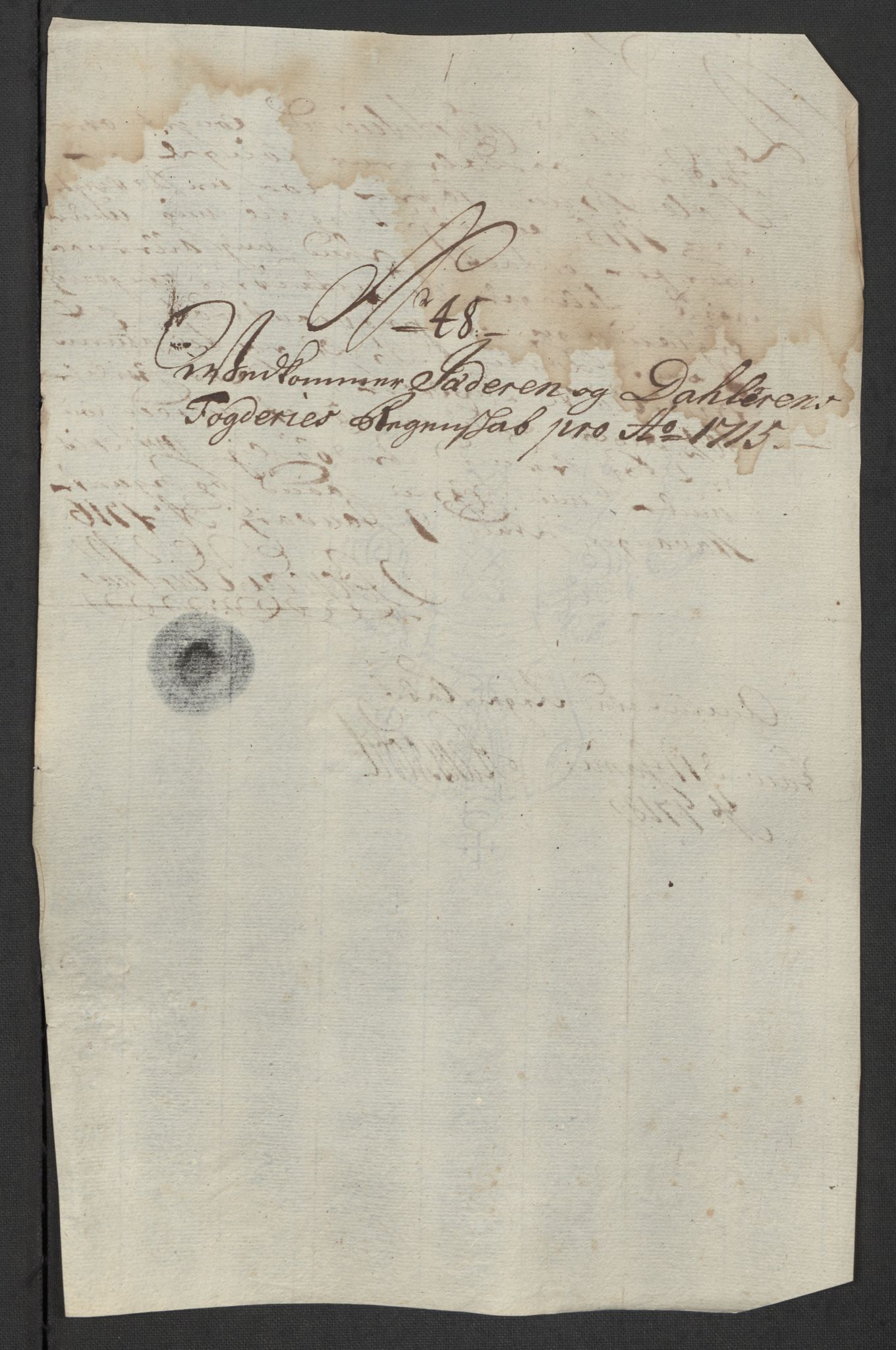 Rentekammeret inntil 1814, Reviderte regnskaper, Fogderegnskap, AV/RA-EA-4092/R46/L2740: Fogderegnskap Jæren og Dalane, 1715-1716, p. 181