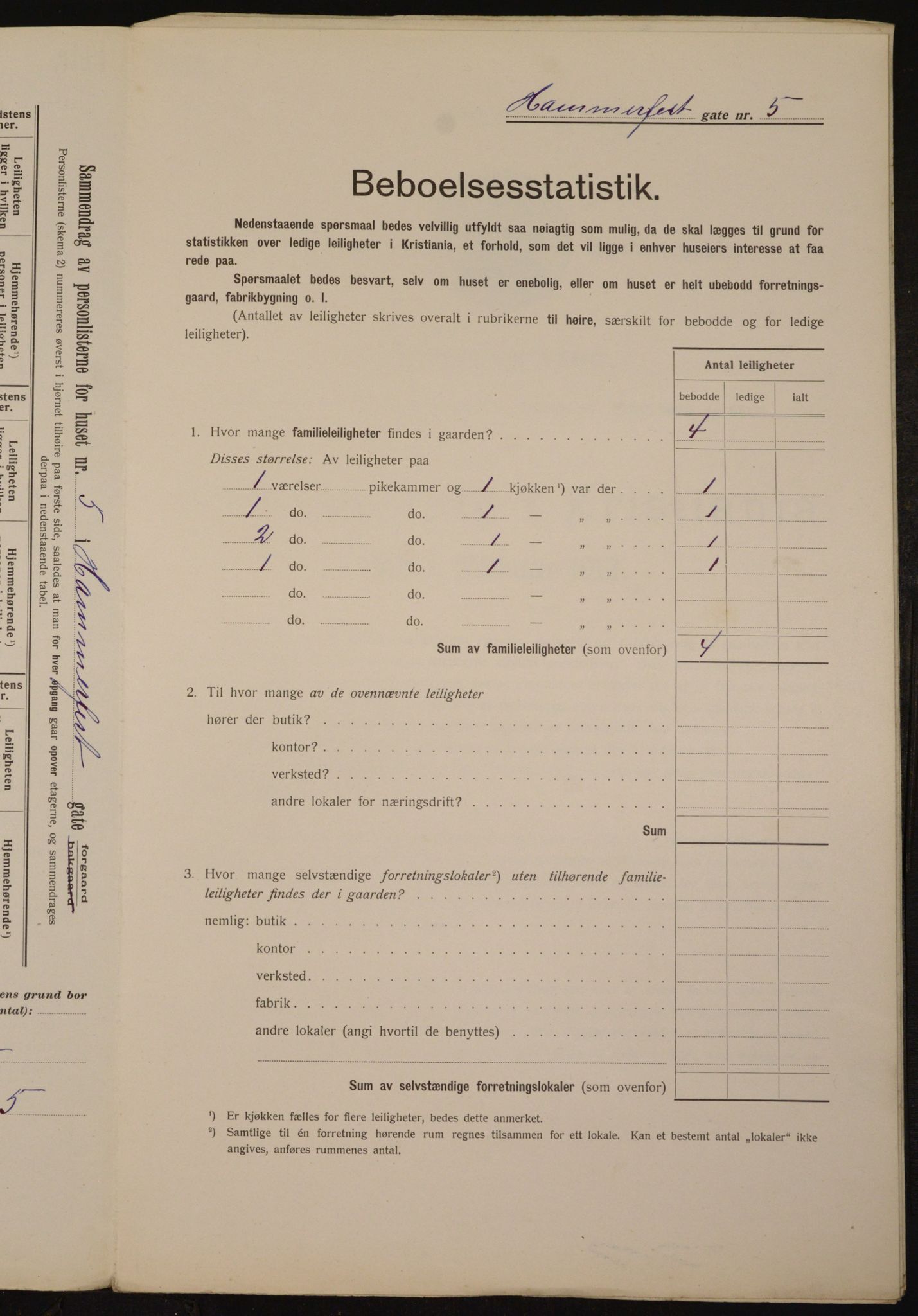 OBA, Municipal Census 1912 for Kristiania, 1912, p. 34201