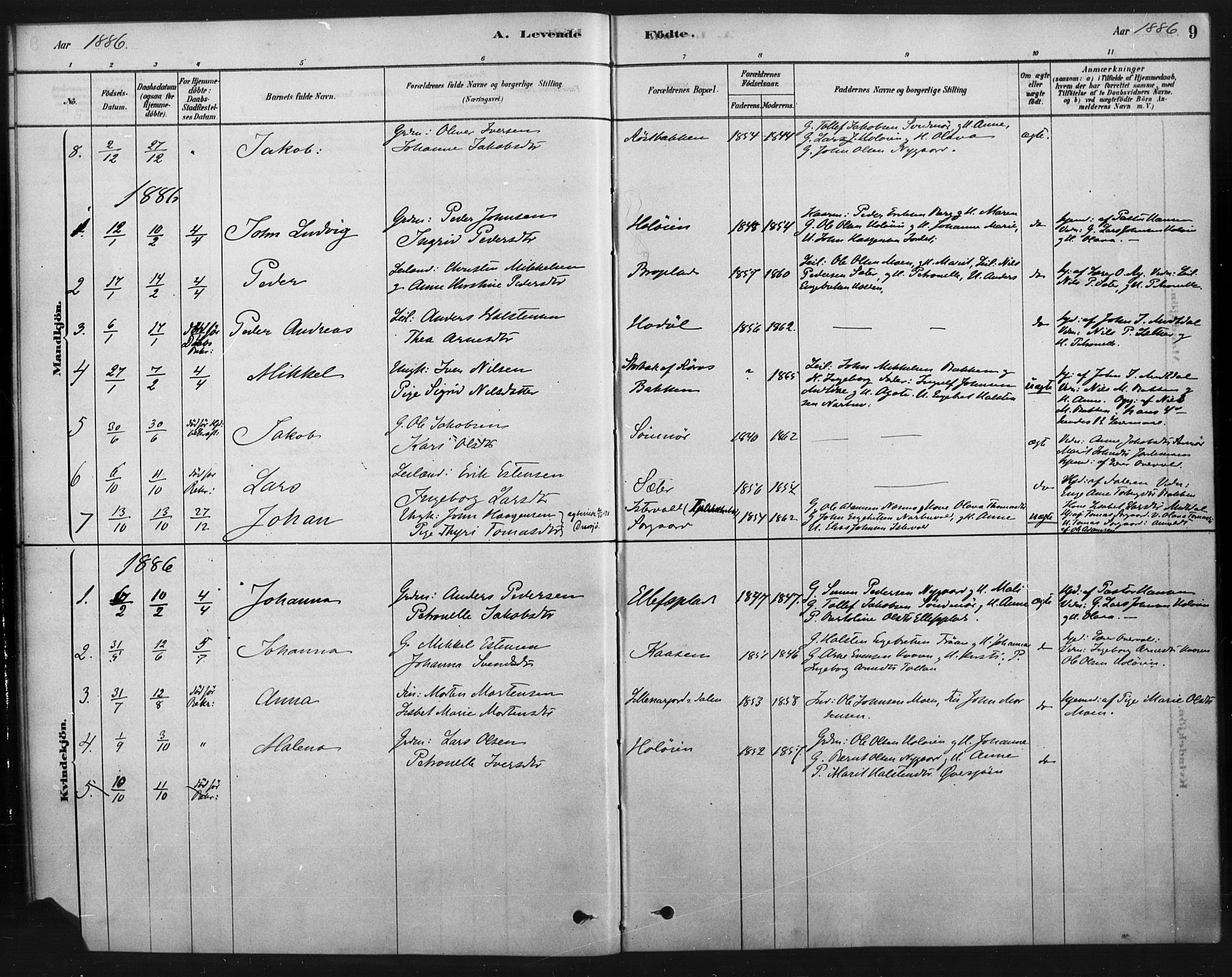 Tolga prestekontor, AV/SAH-PREST-062/K/L0007: Parish register (official) no. 7, 1877-1900, p. 9