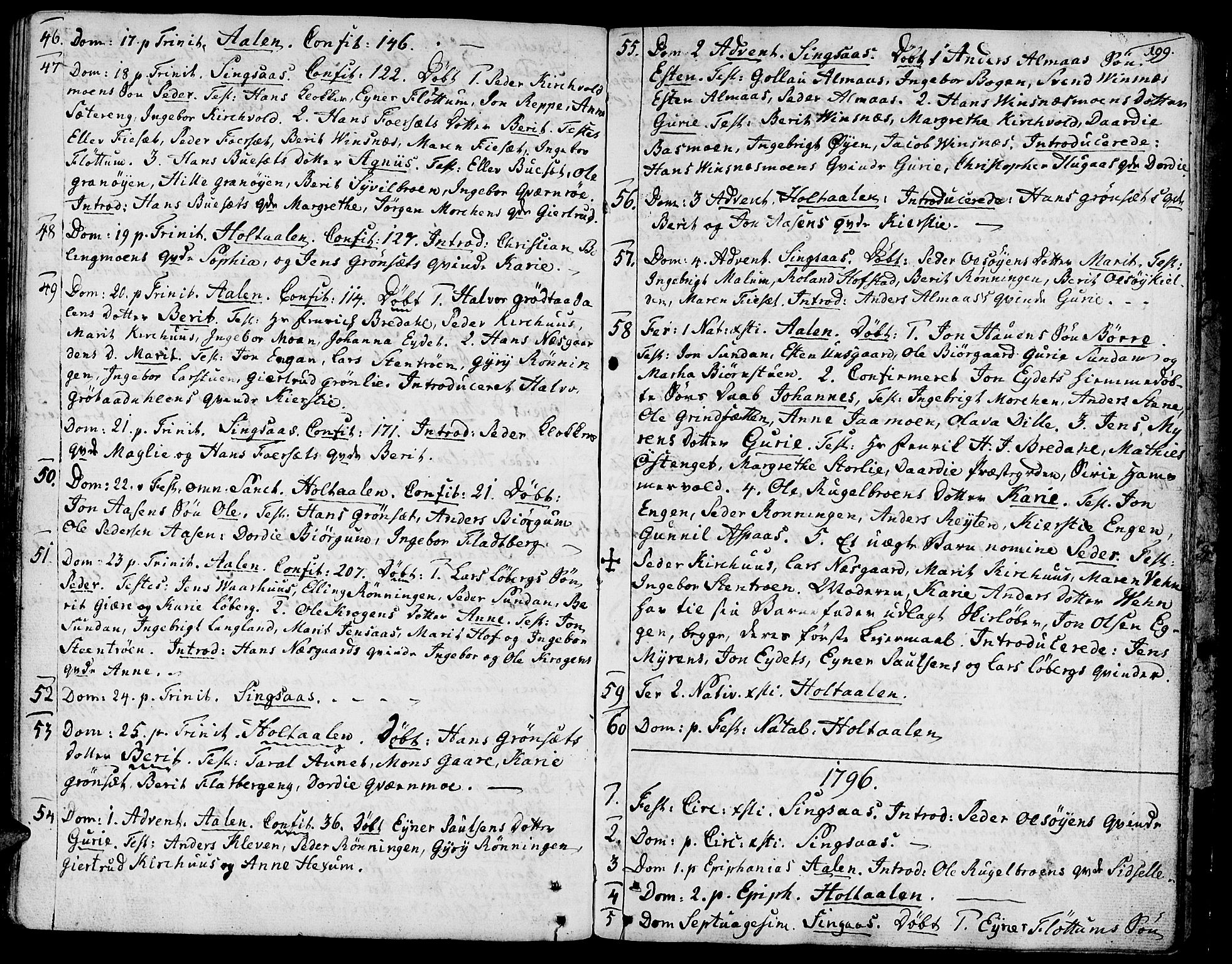 Ministerialprotokoller, klokkerbøker og fødselsregistre - Sør-Trøndelag, SAT/A-1456/685/L0952: Parish register (official) no. 685A01, 1745-1804, p. 199