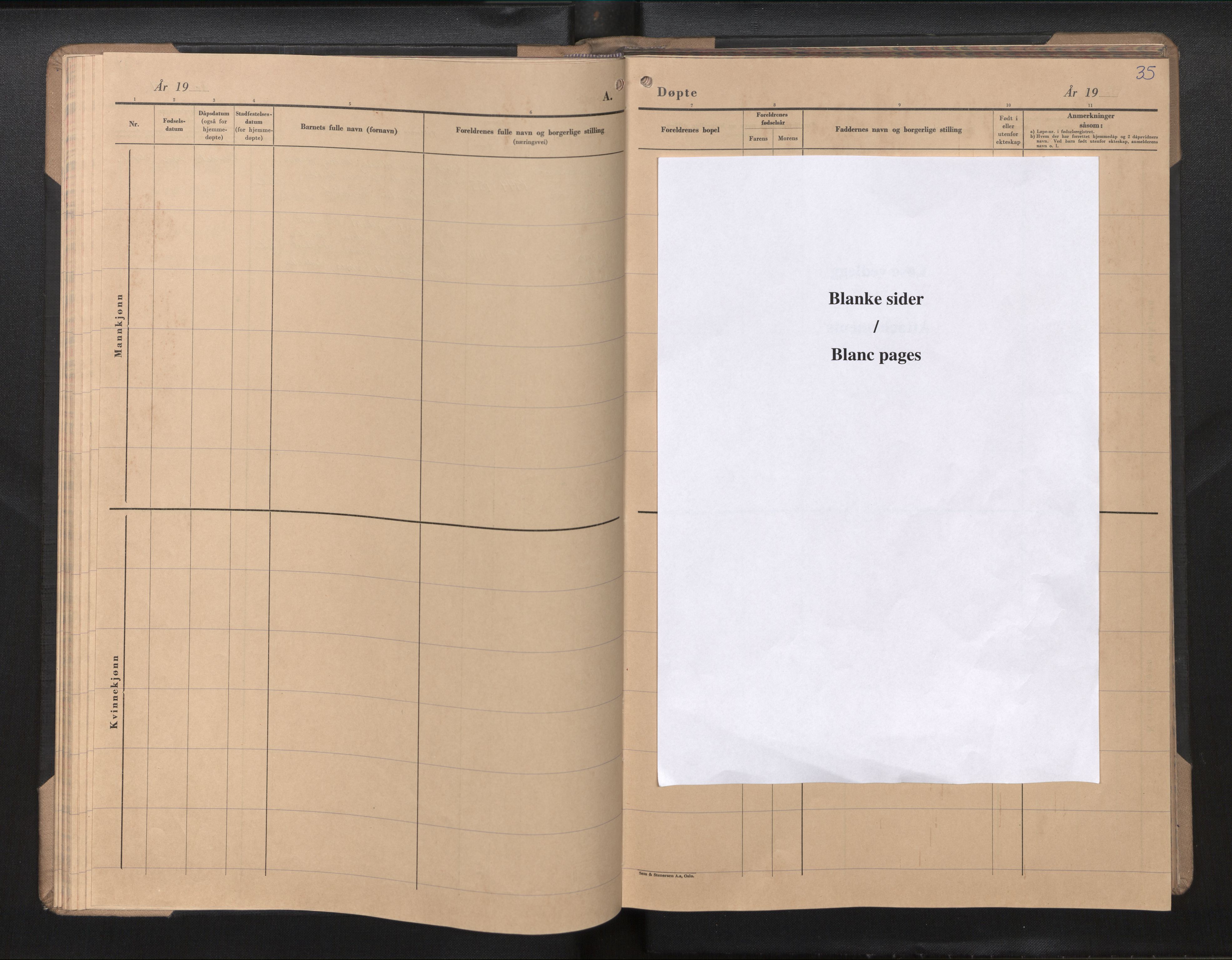 Den norske sjømannsmisjon i utlandet / Santos, Brasil, SAB/SAB/PA-0366/H/Ha/L0002: Parish register (official) no. A 2, 1955-1984, p. 34b-35a