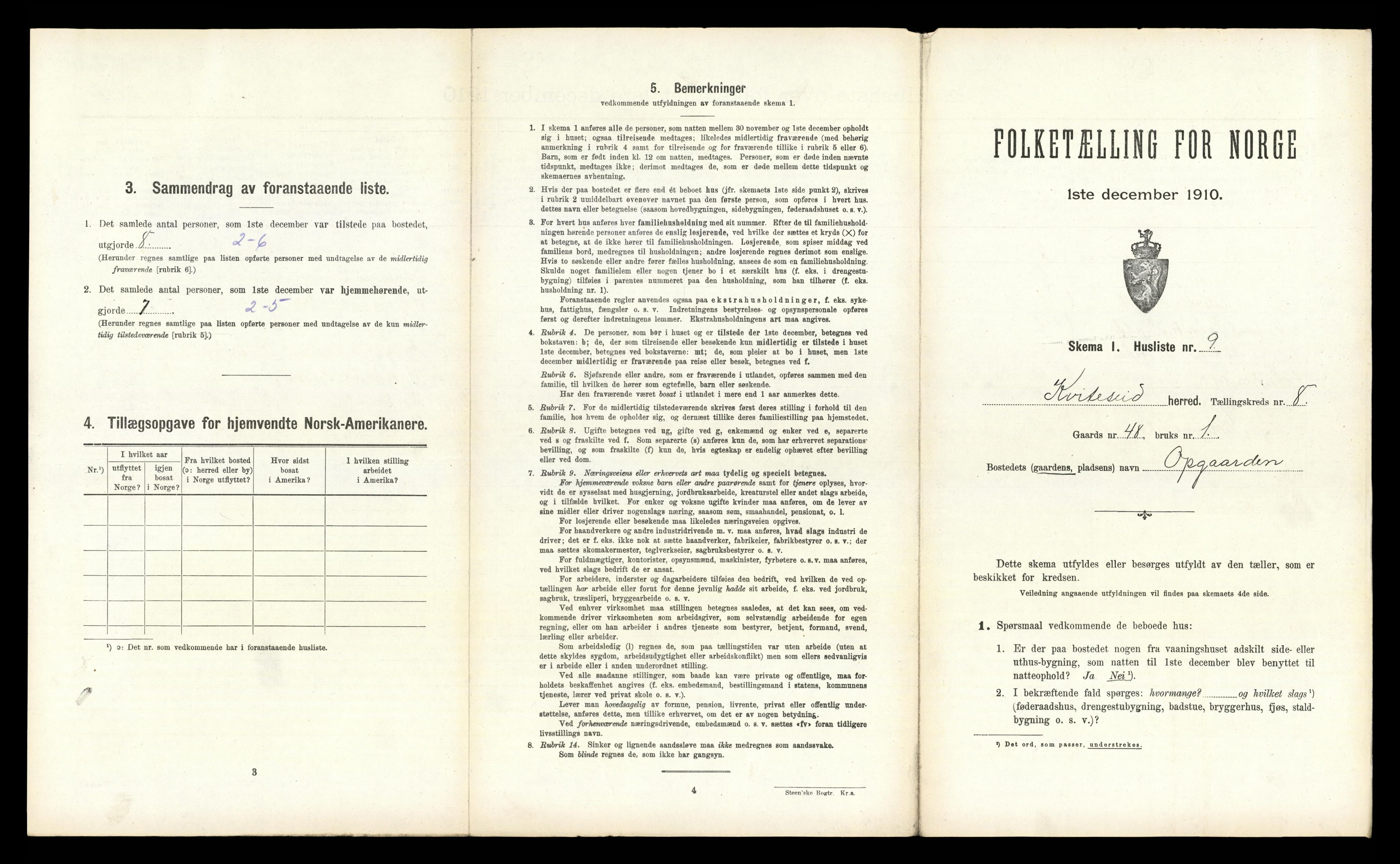 RA, 1910 census for Kviteseid, 1910, p. 758