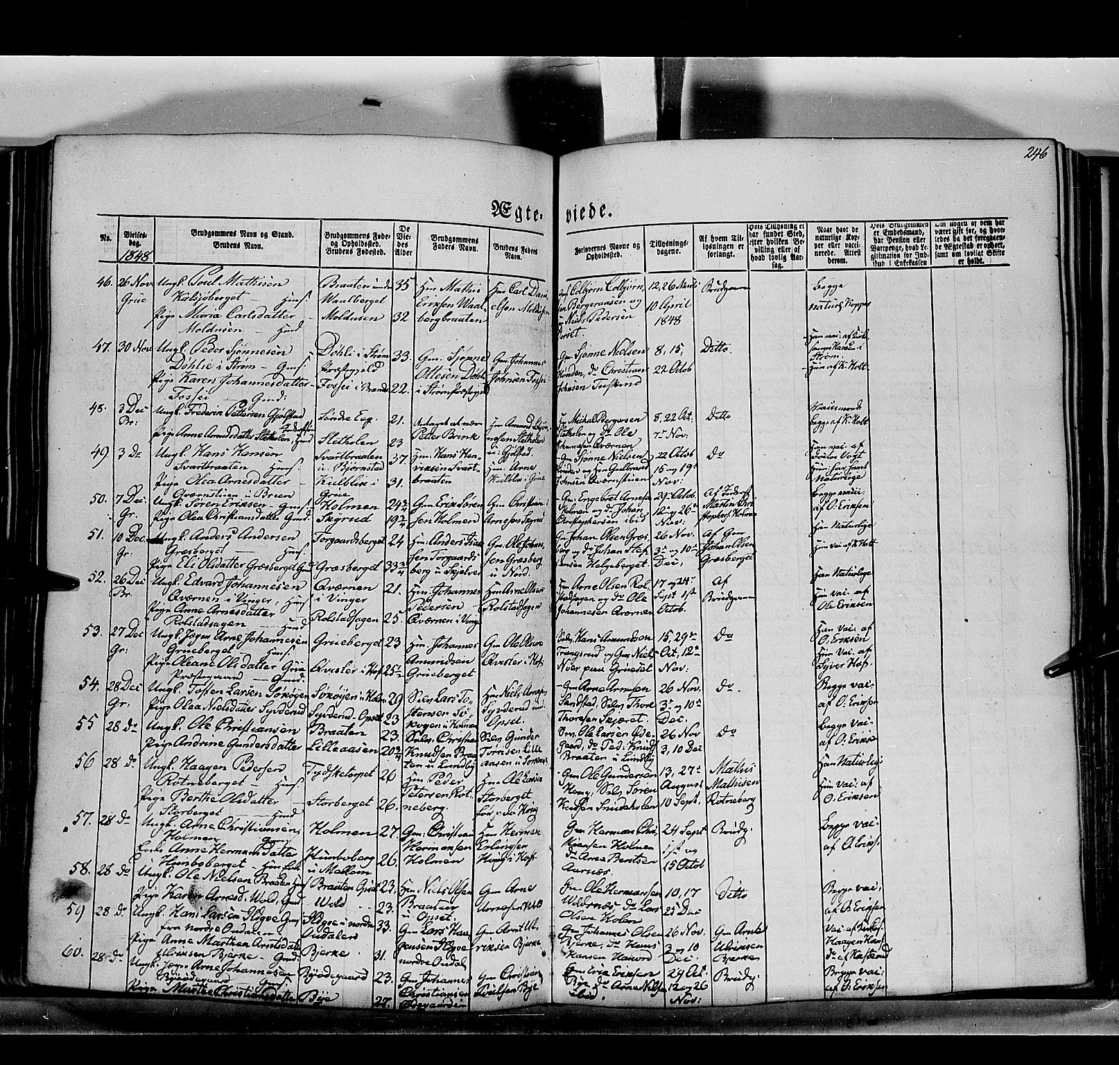 Grue prestekontor, SAH/PREST-036/H/Ha/Haa/L0008: Parish register (official) no. 8, 1847-1858, p. 246