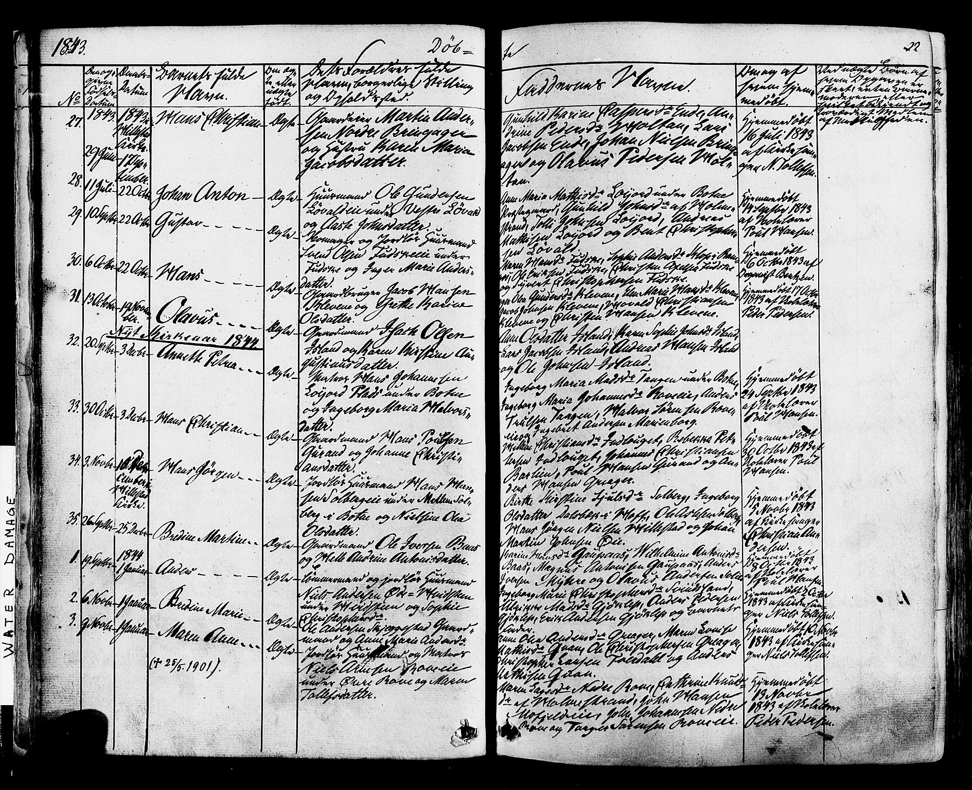 Botne kirkebøker, AV/SAKO-A-340/F/Fa/L0006: Parish register (official) no. I 6, 1836-1877, p. 22