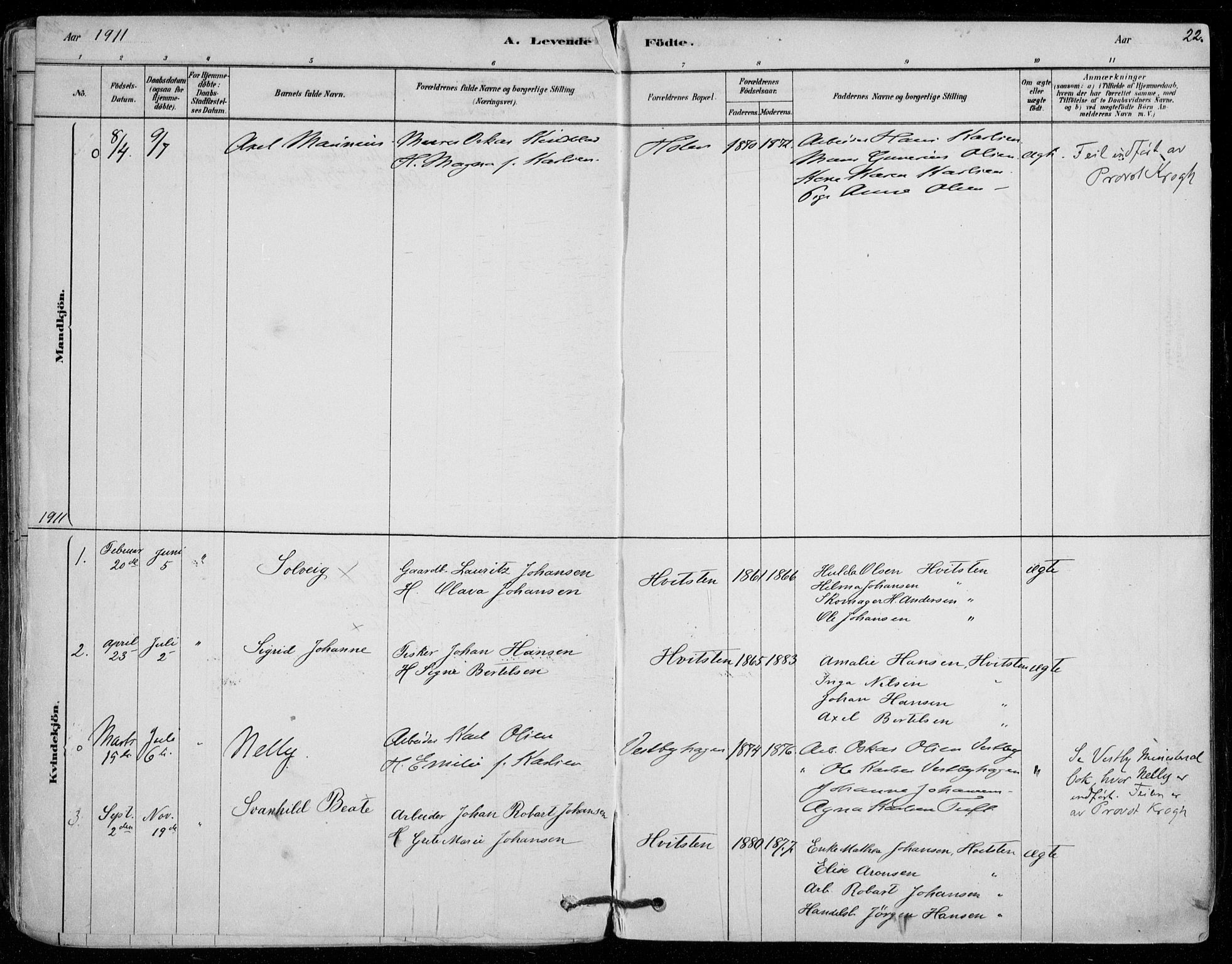 Vestby prestekontor Kirkebøker, AV/SAO-A-10893/F/Fd/L0001: Parish register (official) no. IV 1, 1878-1945, p. 22