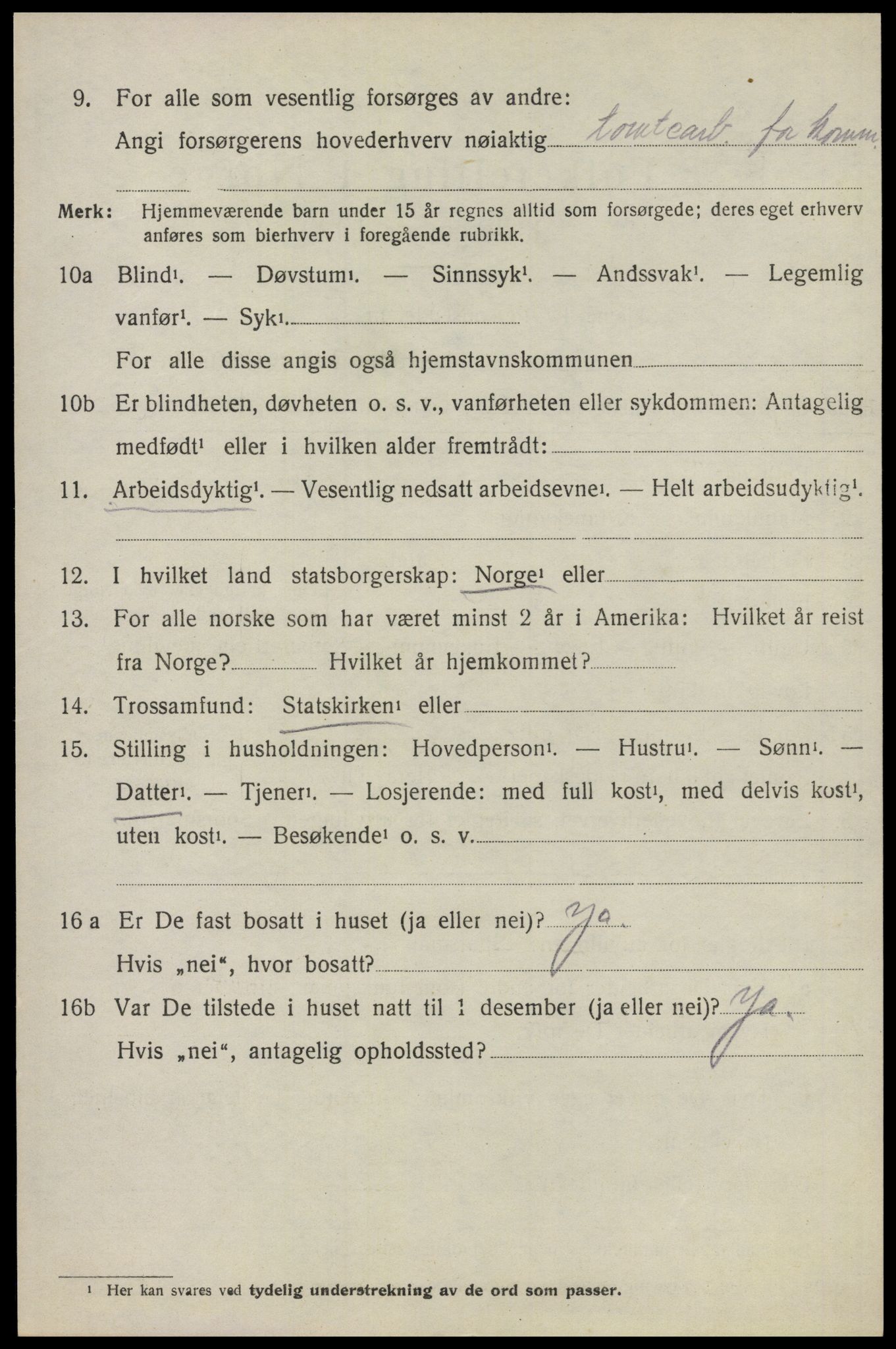 SAO, 1920 census for Lørenskog, 1920, p. 3016