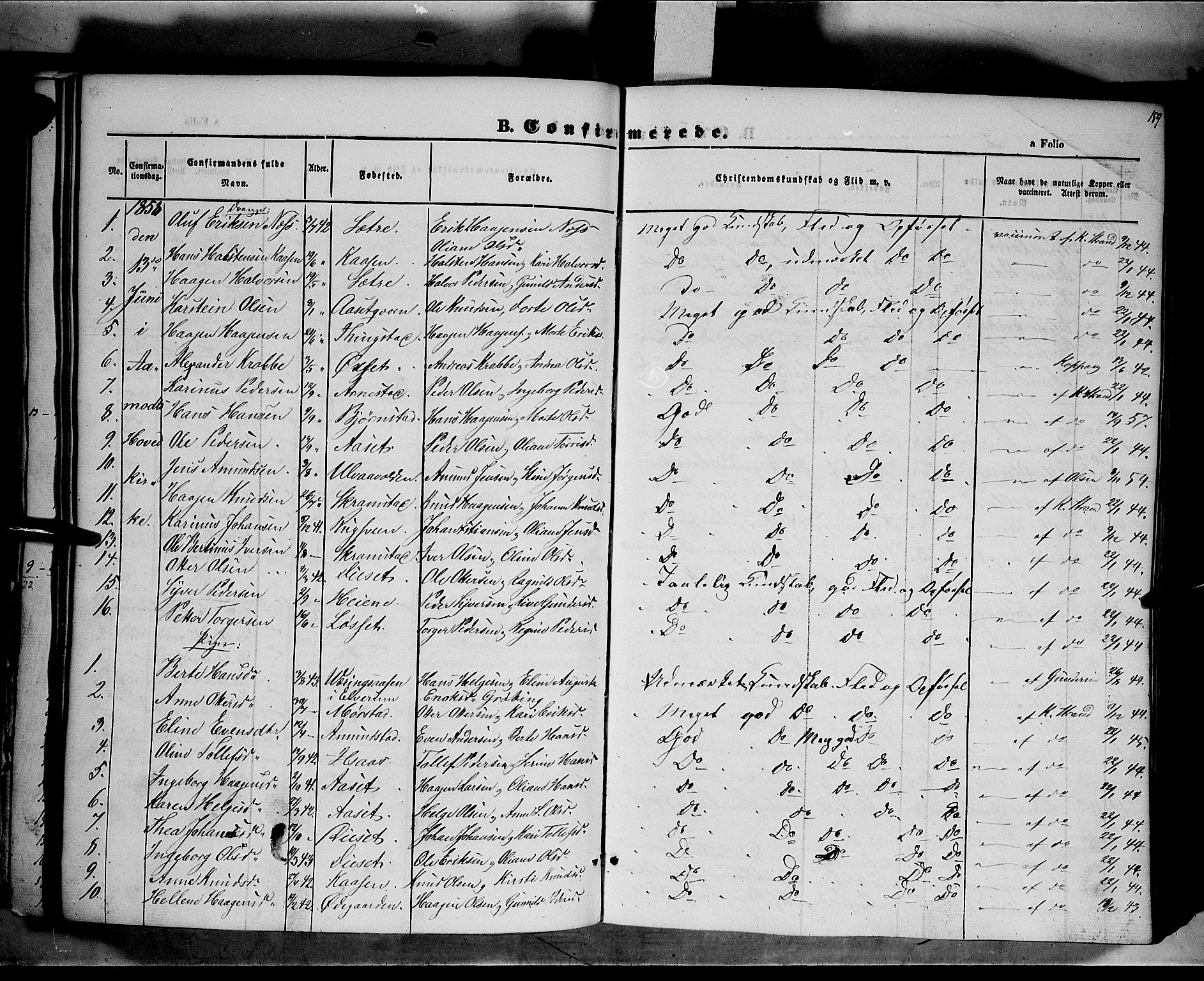 Åmot prestekontor, Hedmark, AV/SAH-PREST-056/H/Ha/Haa/L0006: Parish register (official) no. 6, 1842-1861, p. 159