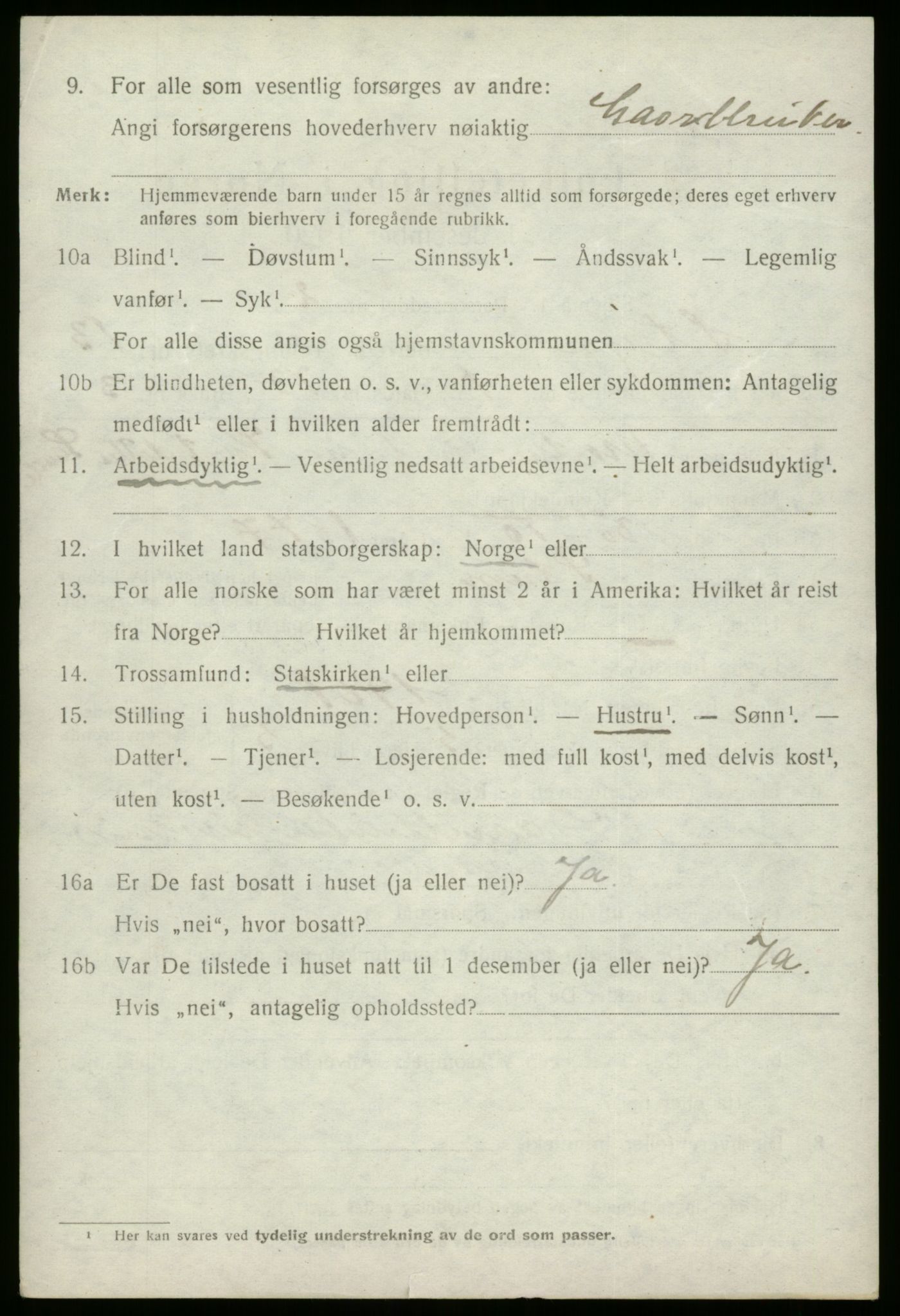 SAB, 1920 census for Stryn, 1920, p. 5677