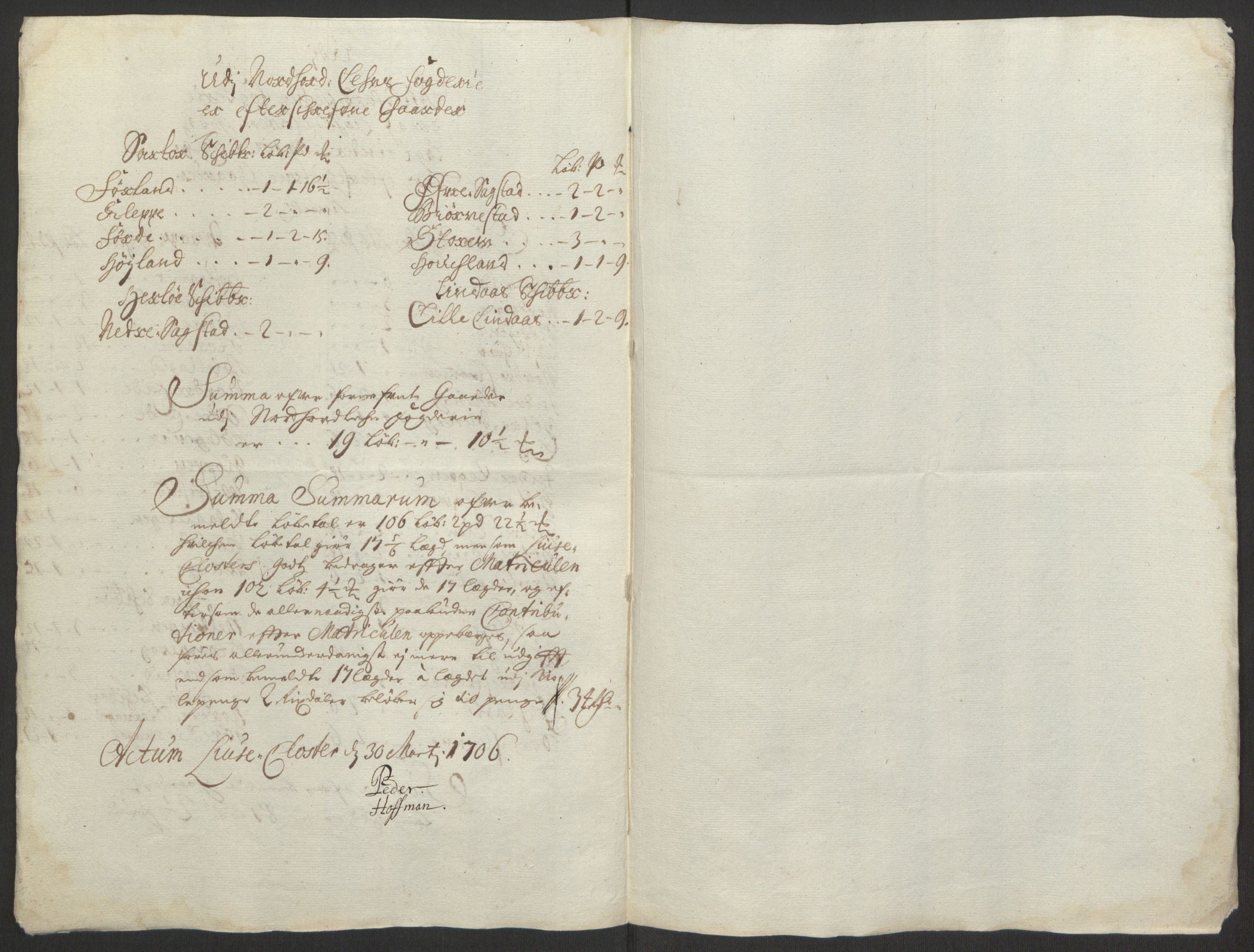Rentekammeret inntil 1814, Reviderte regnskaper, Fogderegnskap, RA/EA-4092/R50/L3159: Fogderegnskap Lyse kloster, 1691-1709, p. 240