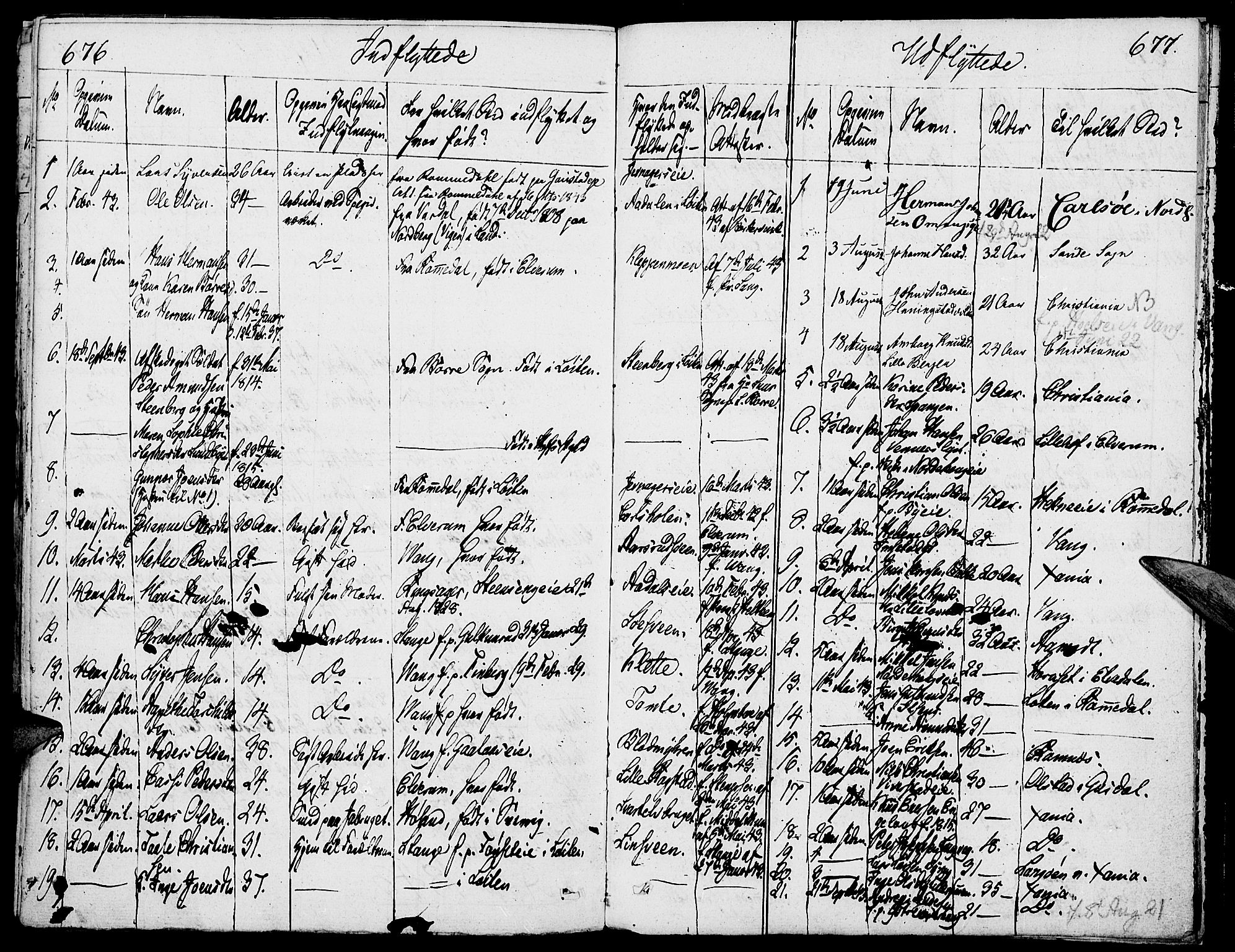 Løten prestekontor, SAH/PREST-022/K/Ka/L0006: Parish register (official) no. 6, 1832-1849, p. 676-677