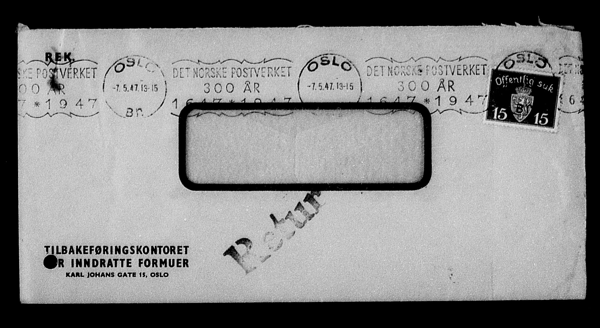 Justisdepartementet, Tilbakeføringskontoret for inndratte formuer, AV/RA-S-1564/H/Hc/Hcc/L0936: --, 1945-1947, p. 18