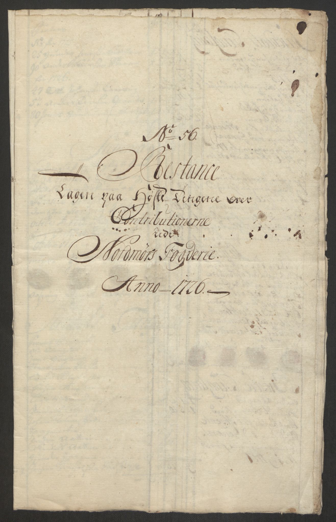 Rentekammeret inntil 1814, Reviderte regnskaper, Fogderegnskap, RA/EA-4092/R56/L3759: Fogderegnskap Nordmøre, 1726, p. 292