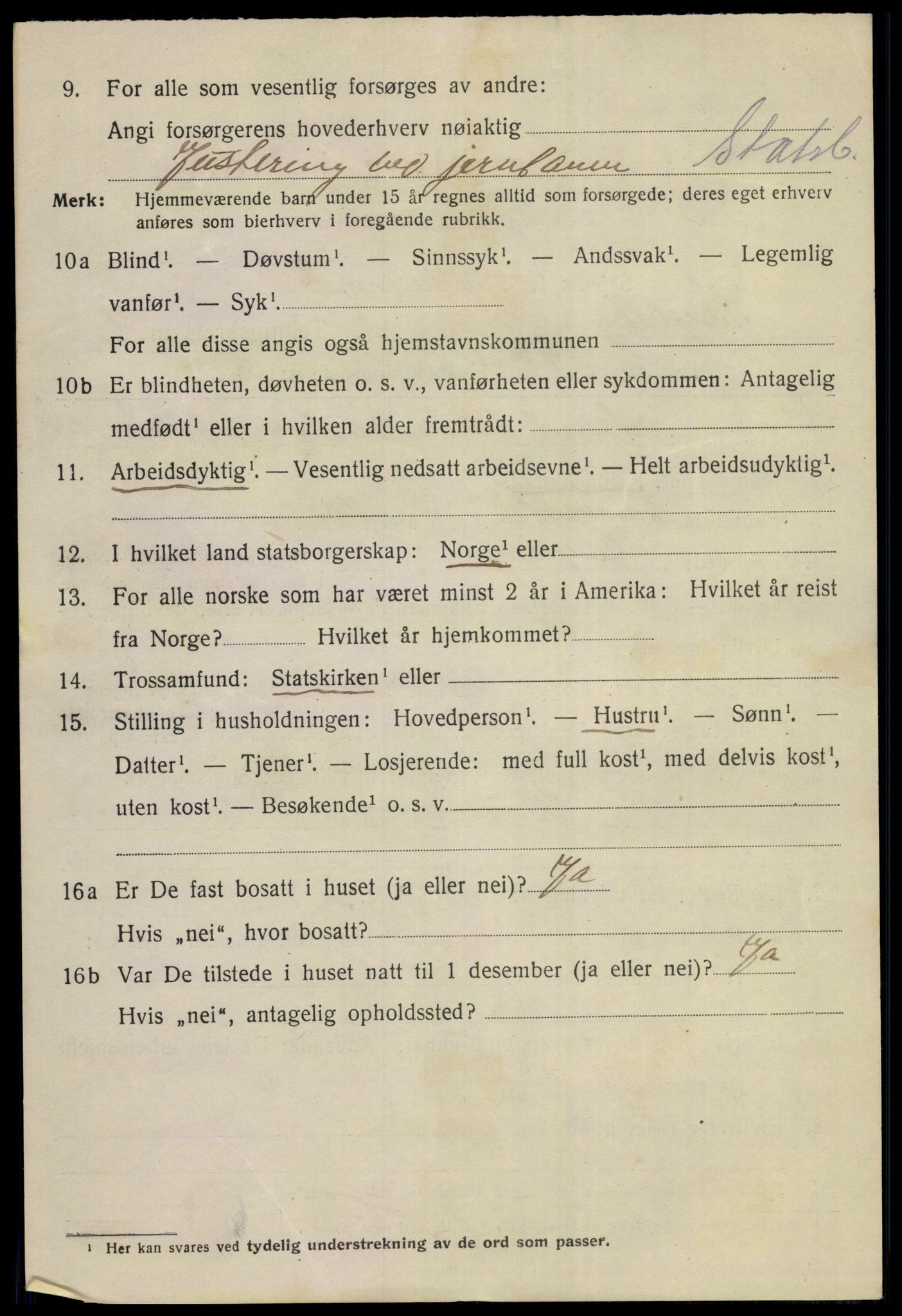 SAKO, 1920 census for Kongsberg, 1920, p. 6761