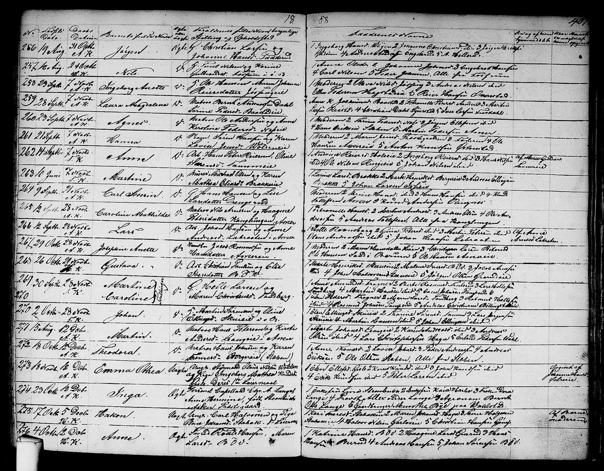 Asker prestekontor Kirkebøker, SAO/A-10256a/F/Fa/L0007: Parish register (official) no. I 7, 1825-1864, p. 407