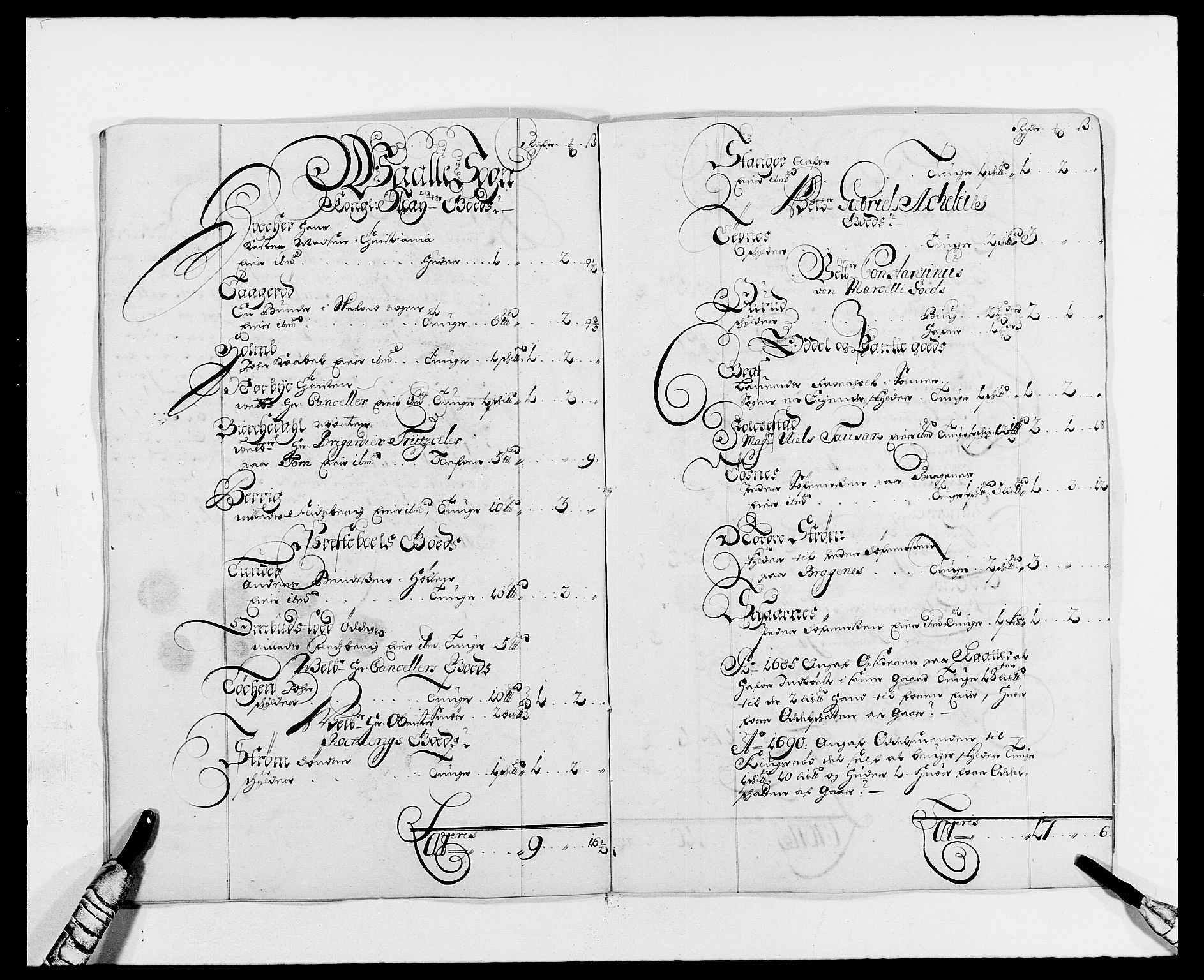 Rentekammeret inntil 1814, Reviderte regnskaper, Fogderegnskap, AV/RA-EA-4092/R02/L0106: Fogderegnskap Moss og Verne kloster, 1688-1691, p. 531