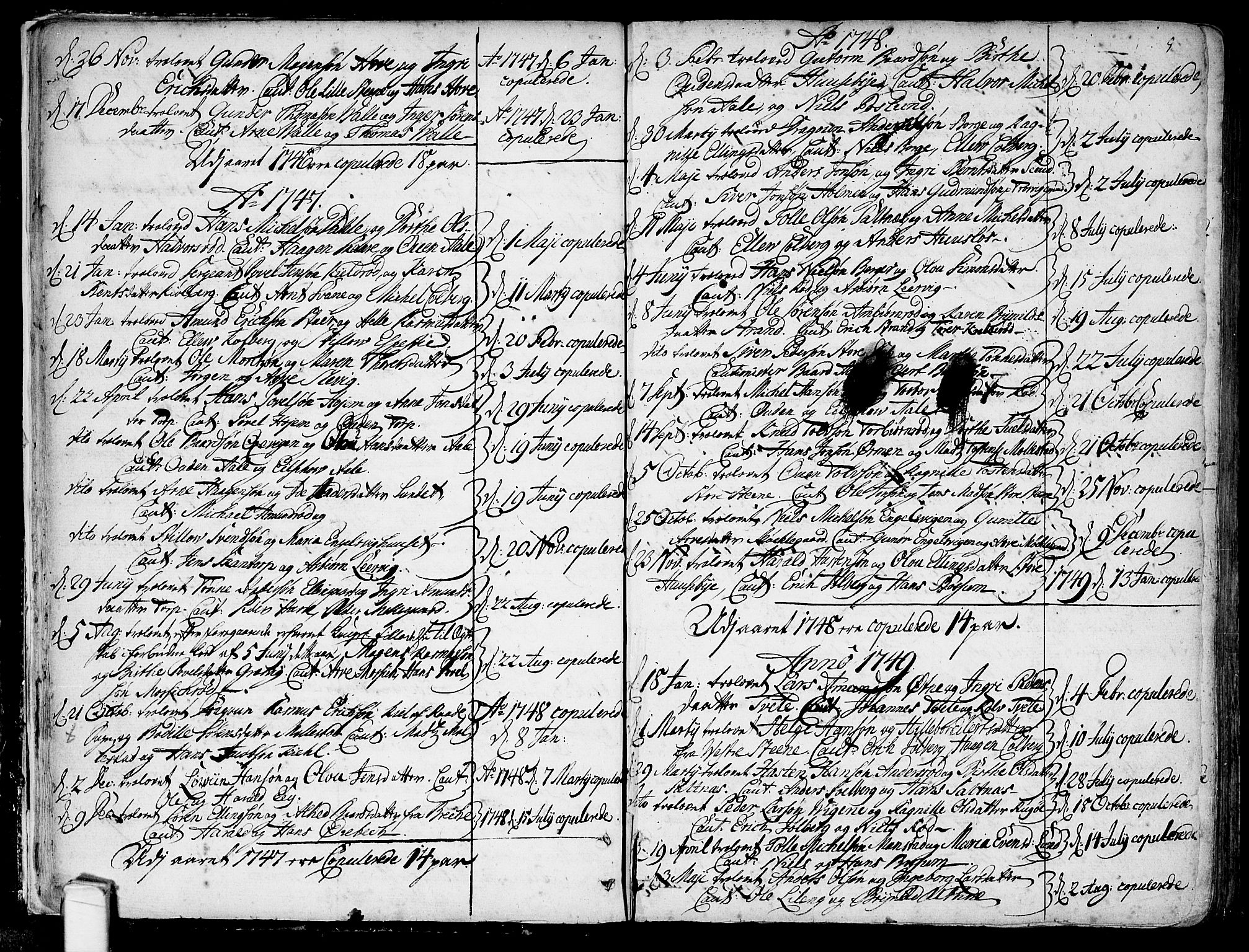 Onsøy prestekontor Kirkebøker, SAO/A-10914/F/Fa/L0001: Parish register (official) no. I 1, 1733-1814, p. 9