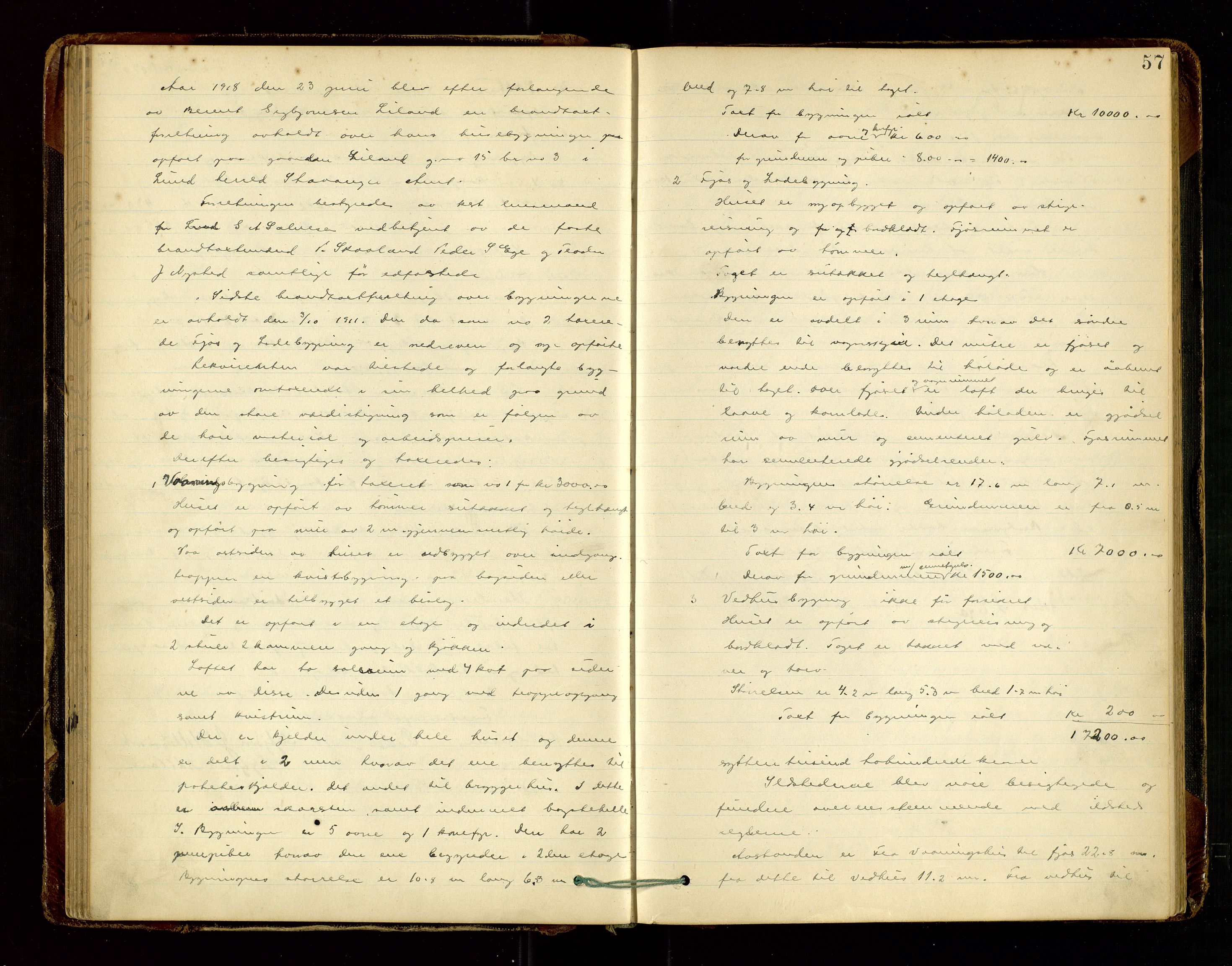 Lund lensmannskontor, AV/SAST-A-100303/Goa/L0003: "Brandtakstprotokol", 1893-1950, p. 56b-57a