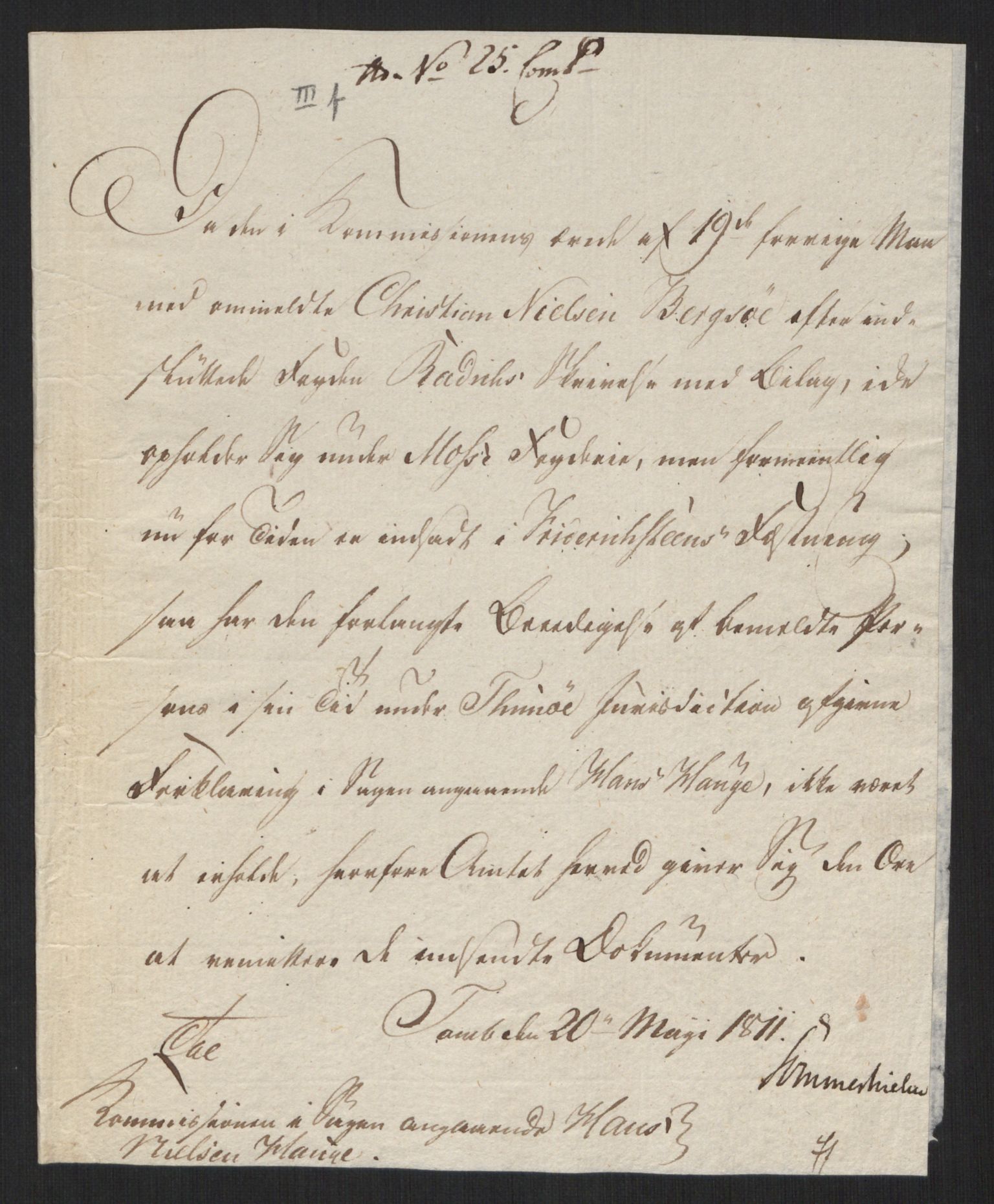 Justisdepartementet, Kommisjon i saken mot Hans Nielsen Hauge 1804, AV/RA-S-1151/D/L0004: Hans Nielsen Hauges sak, 1813, p. 312