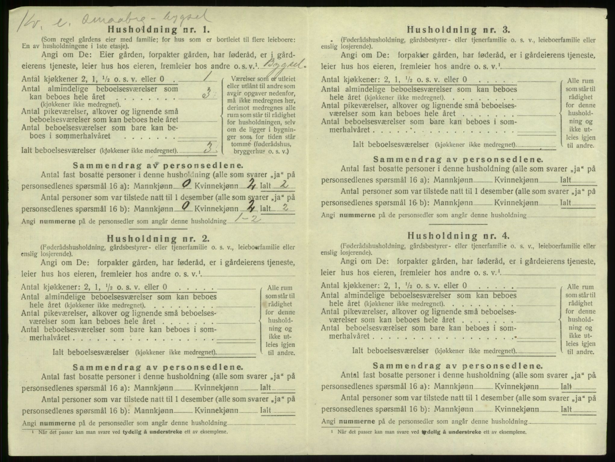 SAB, 1920 census for Lindås, 1920, p. 676