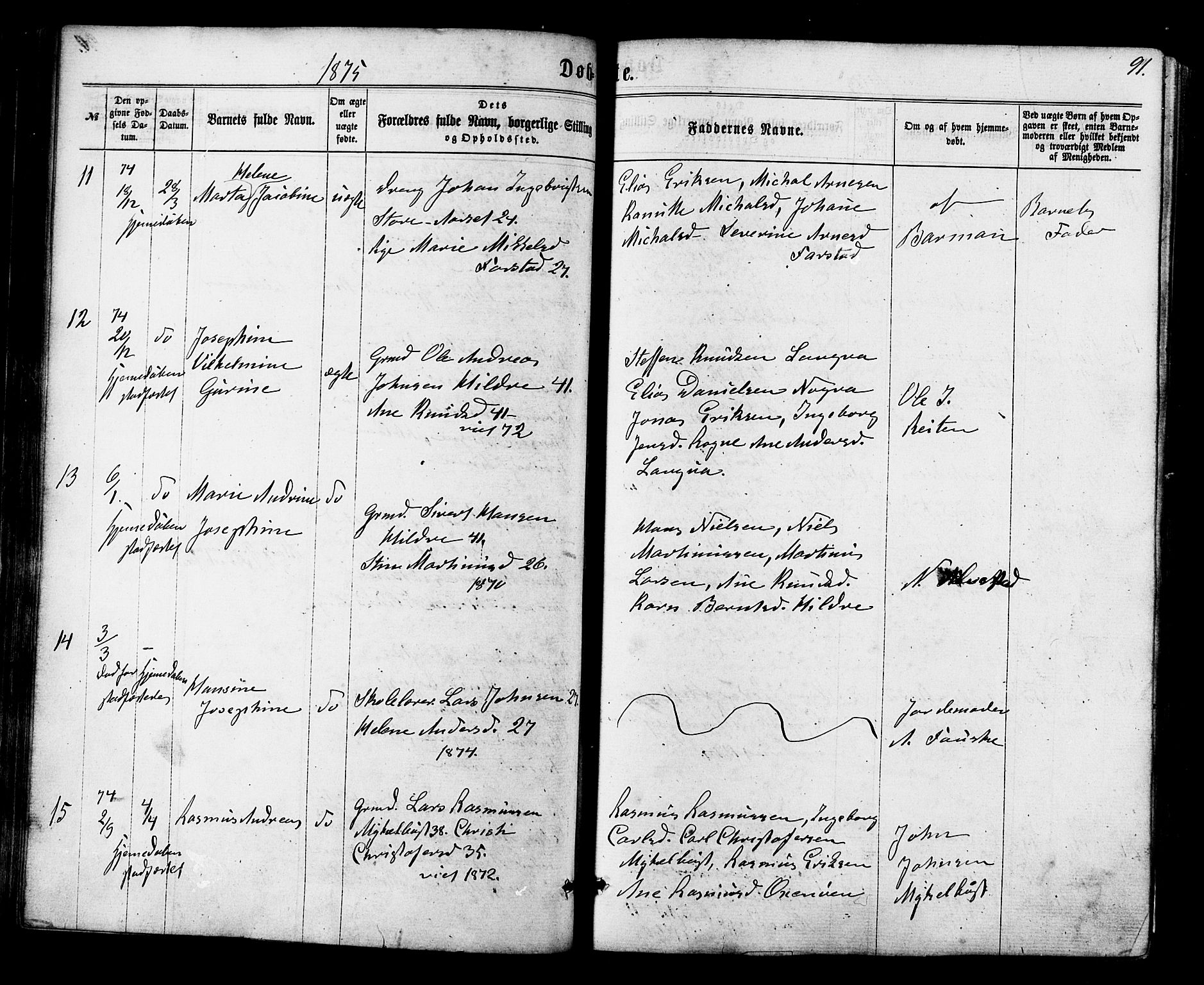 Ministerialprotokoller, klokkerbøker og fødselsregistre - Møre og Romsdal, AV/SAT-A-1454/536/L0498: Parish register (official) no. 536A07, 1862-1875, p. 91