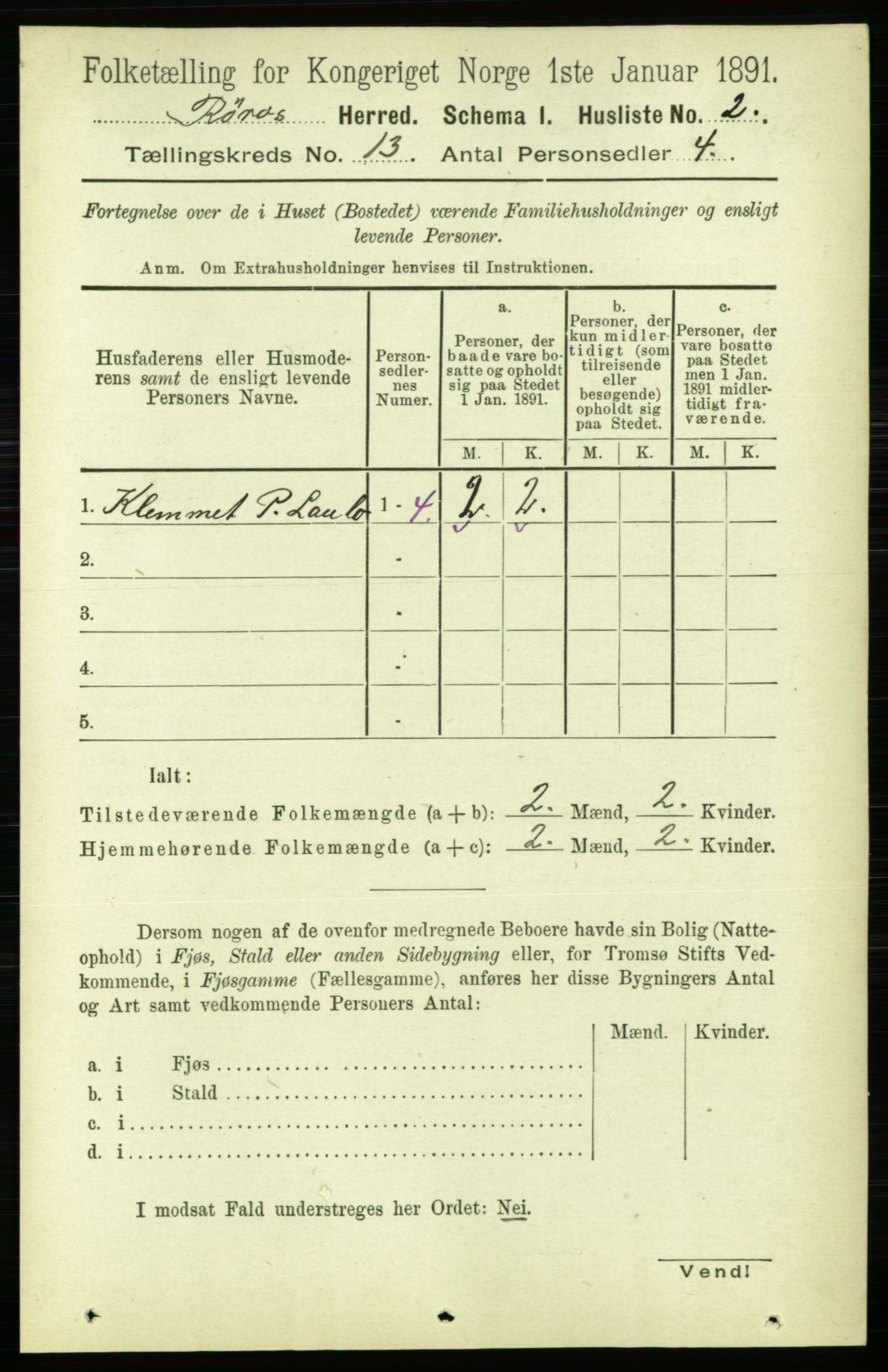 RA, 1891 census for 1640 Røros, 1891, p. 2510