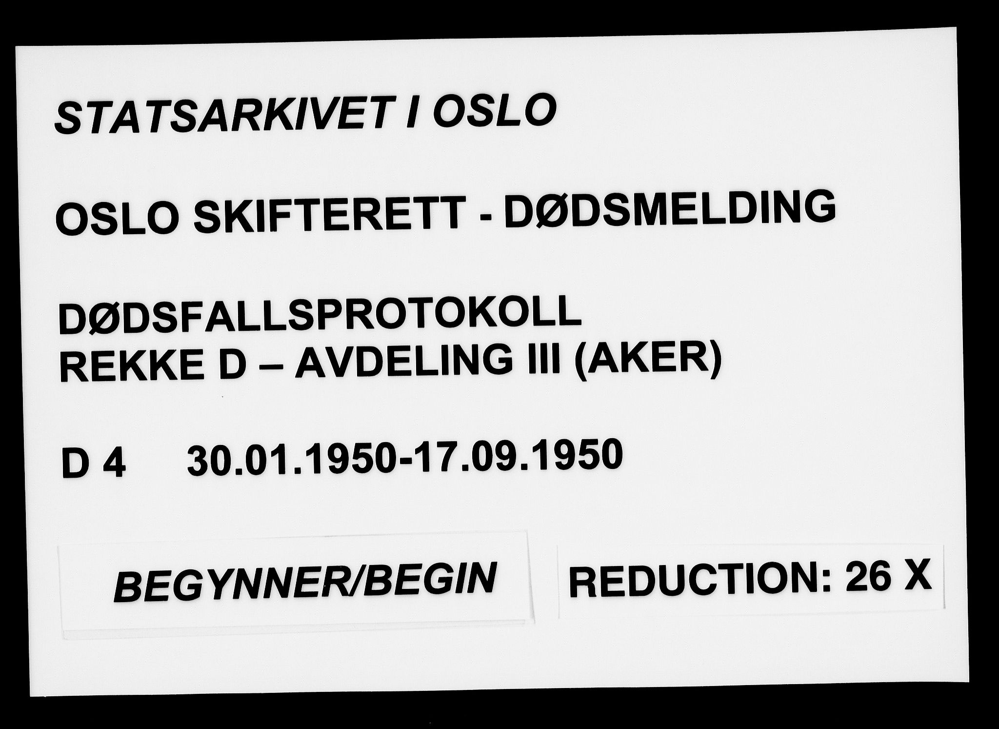 Oslo skifterett, AV/SAO-A-10383/G/Ga/Gad/L0004: Dødsfallsprotokoll - avd. III, 1950