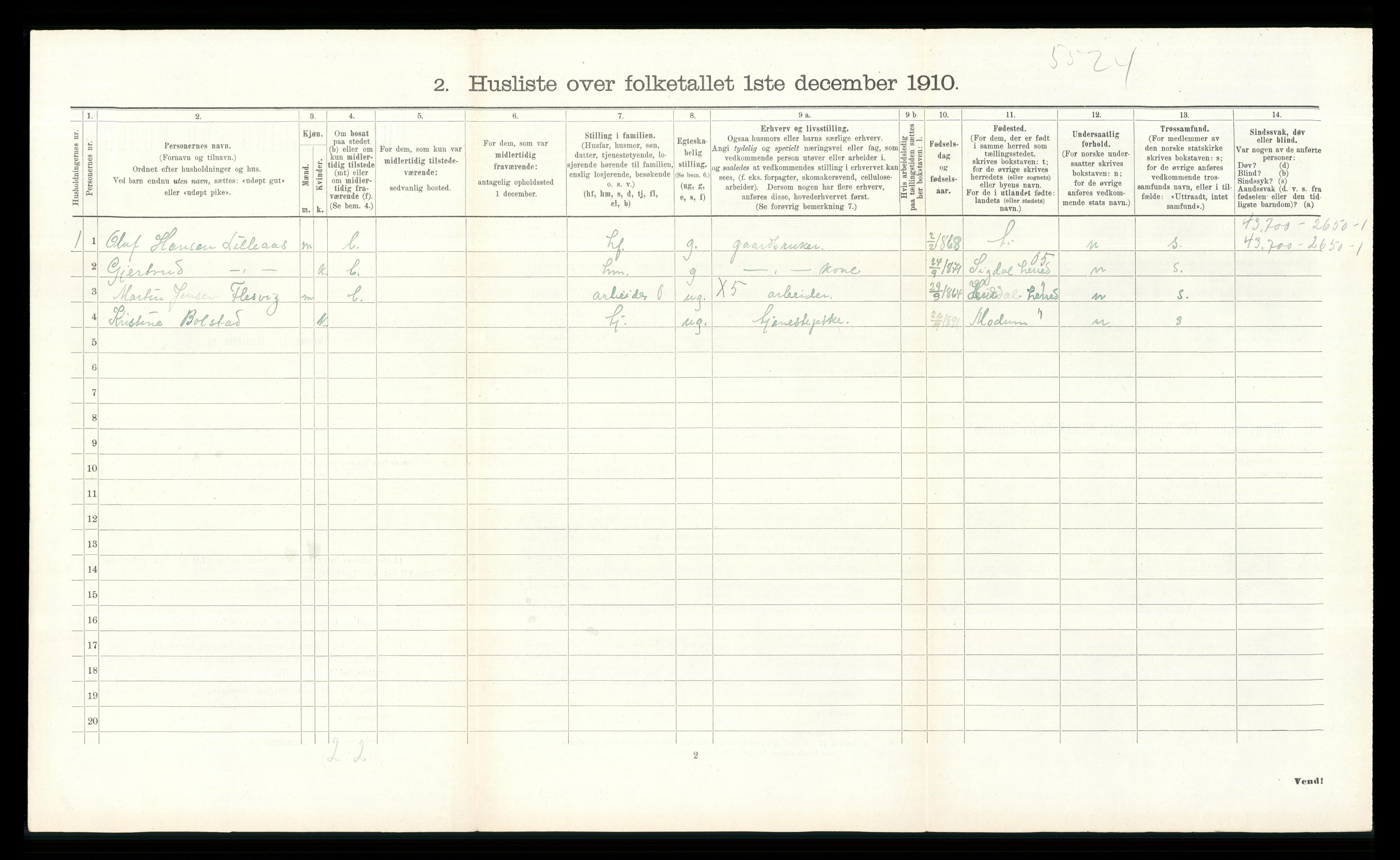 RA, 1910 census for Øvre Eiker, 1910, p. 2480