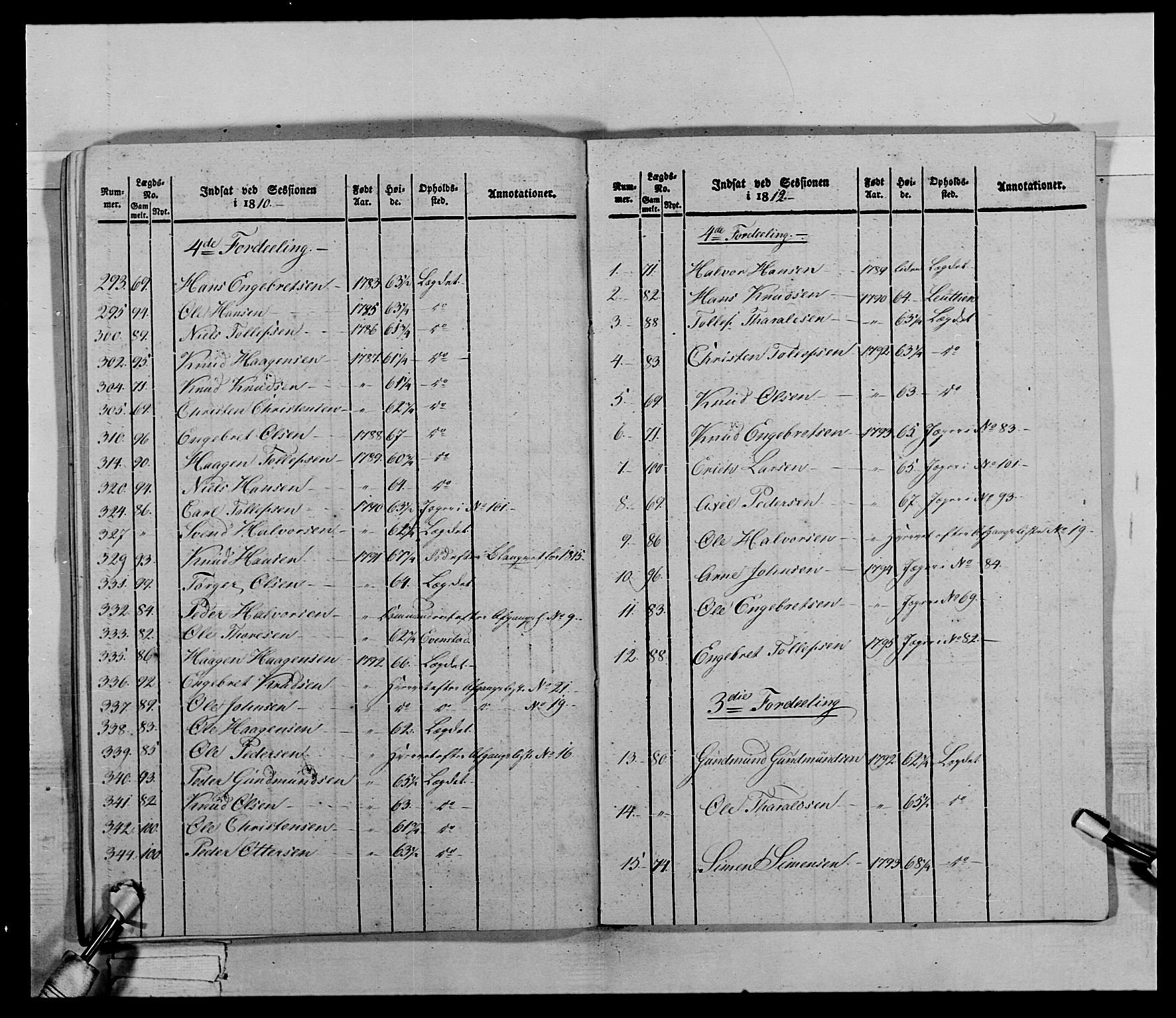 Generalitets- og kommissariatskollegiet, Det kongelige norske kommissariatskollegium, AV/RA-EA-5420/E/Eh/L0027: Skiløperkompaniene, 1812-1832, p. 616