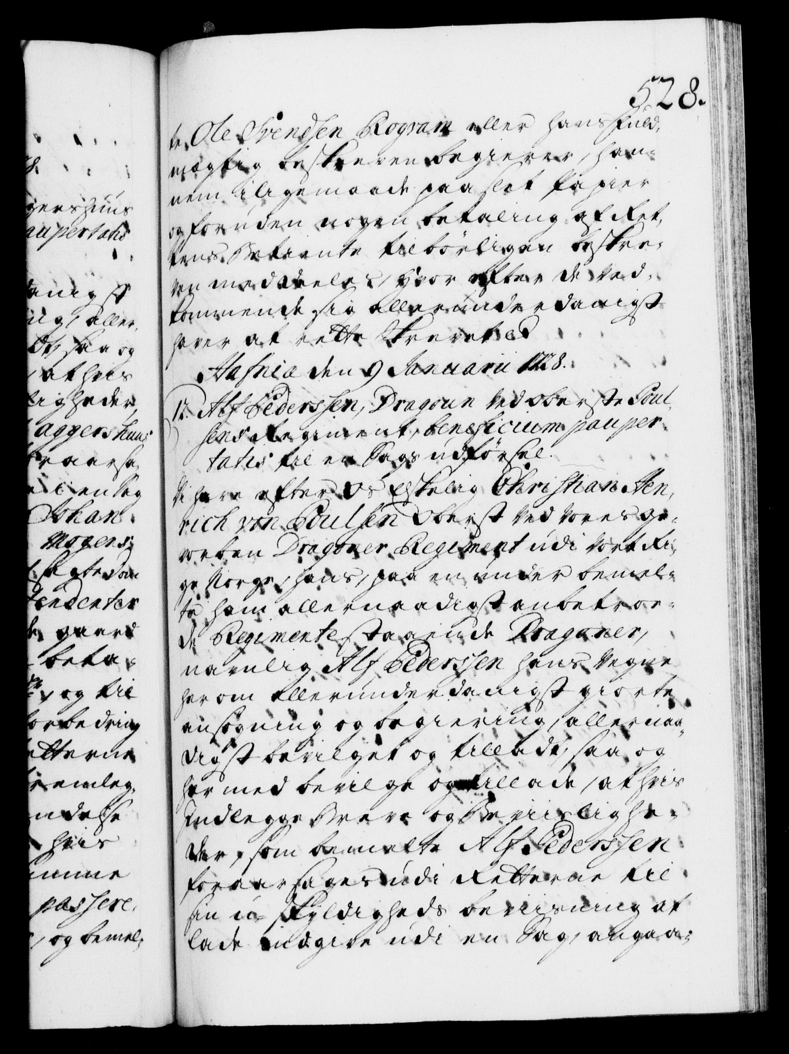 Danske Kanselli 1572-1799, AV/RA-EA-3023/F/Fc/Fca/Fcaa/L0025: Norske registre, 1726-1728, p. 528a