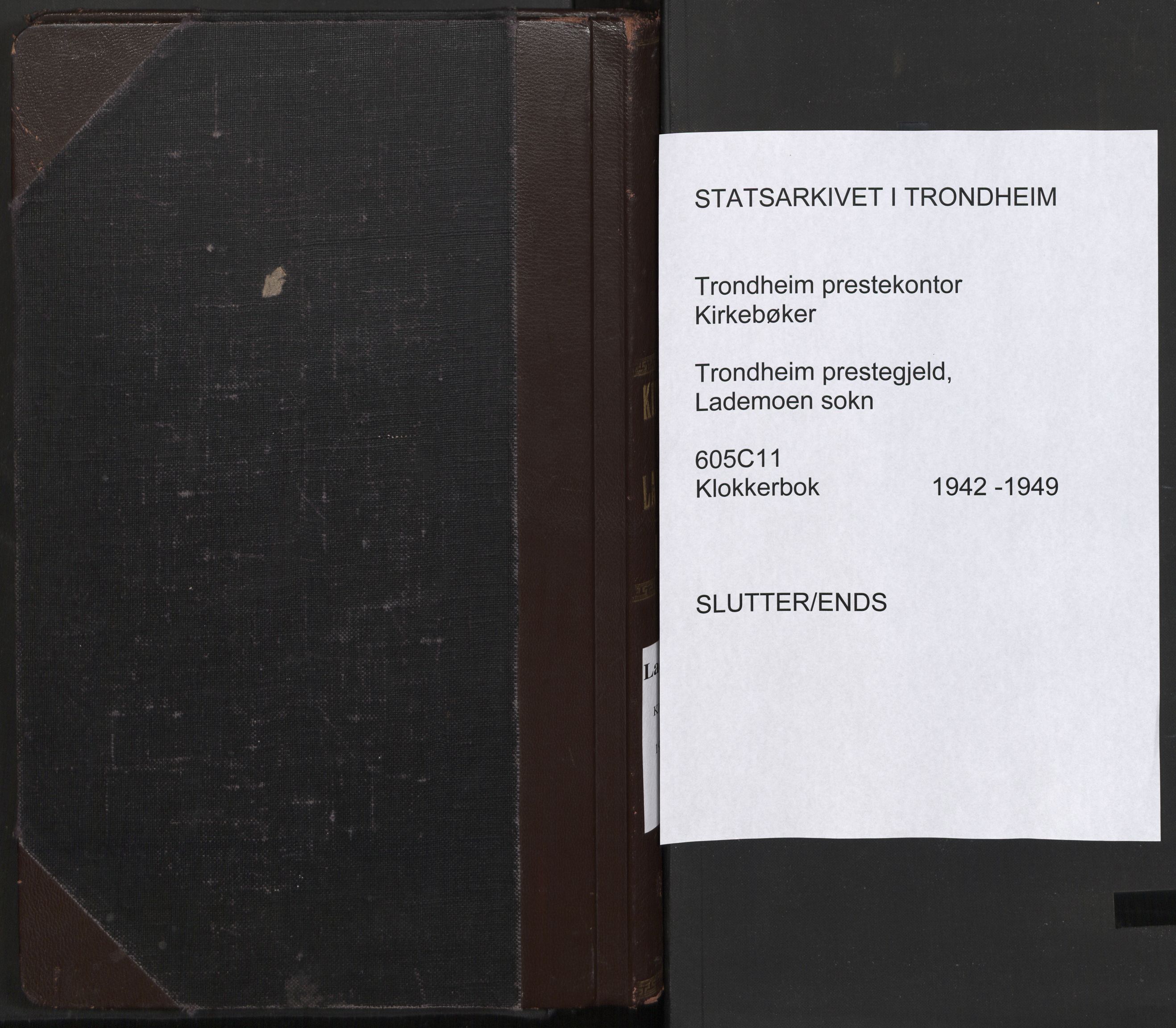 Ministerialprotokoller, klokkerbøker og fødselsregistre - Sør-Trøndelag, SAT/A-1456/605/L0264: Parish register (copy) no. 605C11, 1942-1949