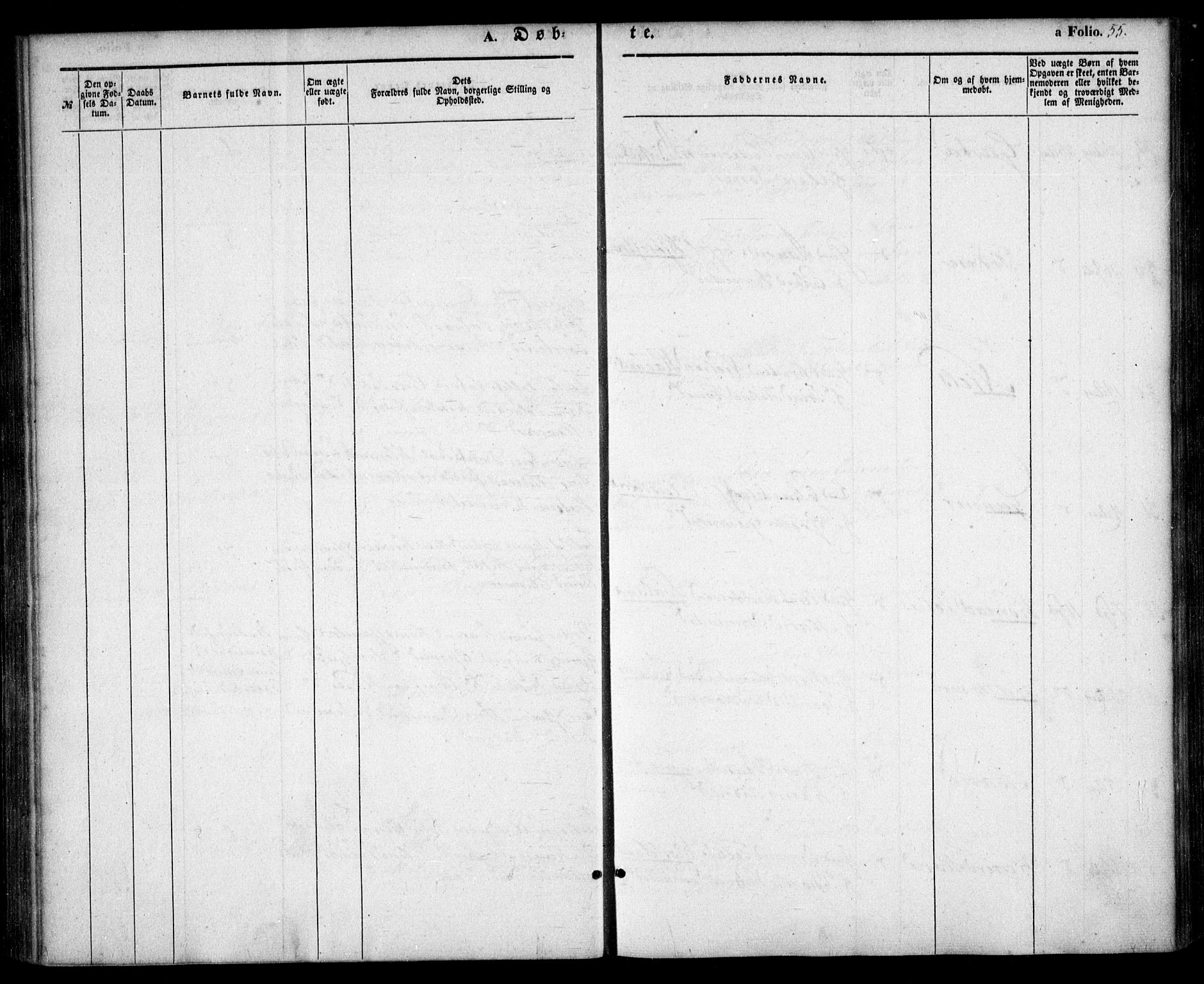 Birkenes sokneprestkontor, AV/SAK-1111-0004/F/Fa/L0003: Parish register (official) no. A 3, 1850-1866, p. 55