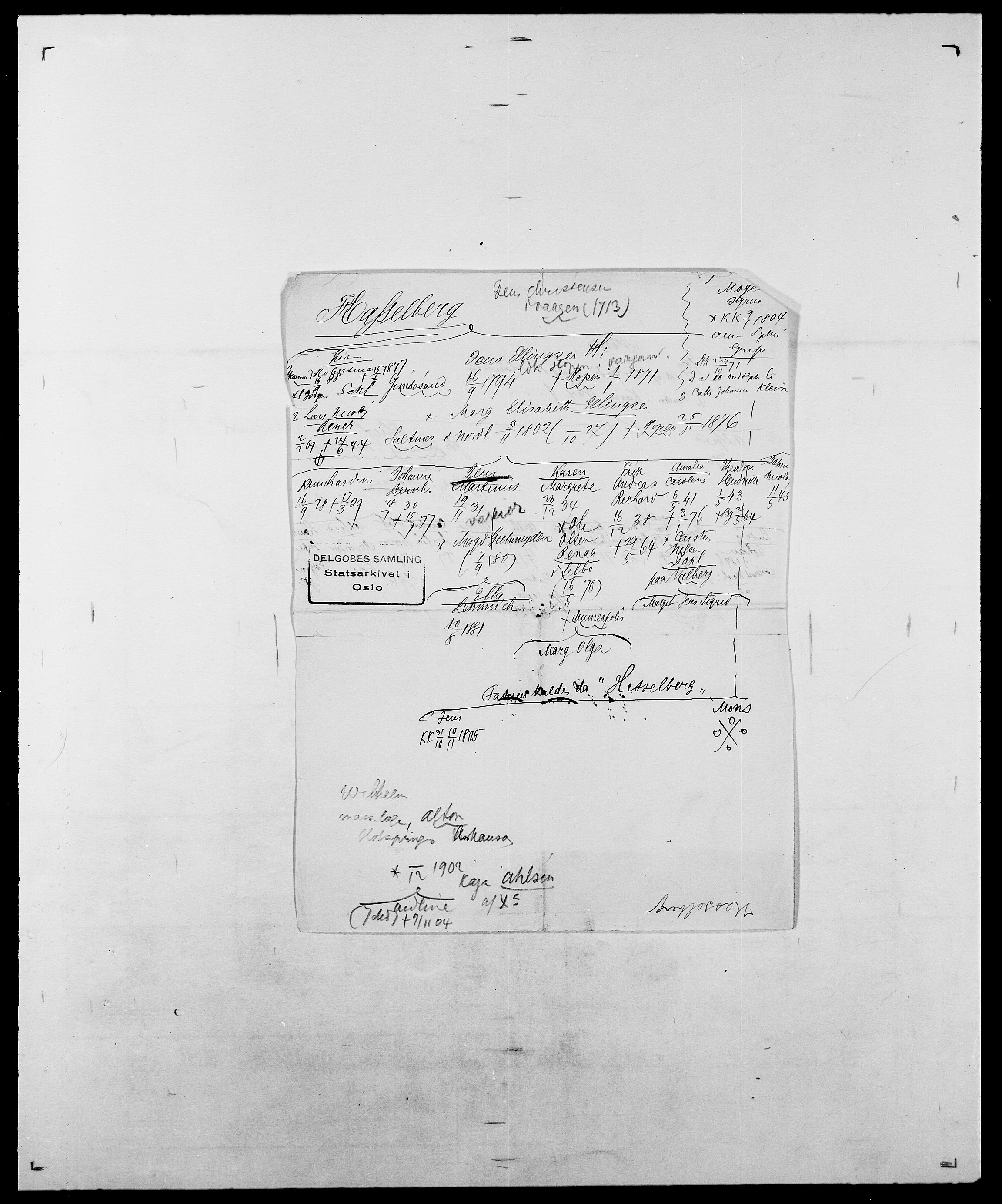 Delgobe, Charles Antoine - samling, AV/SAO-PAO-0038/D/Da/L0016: Hamborg - Hektoen, p. 534