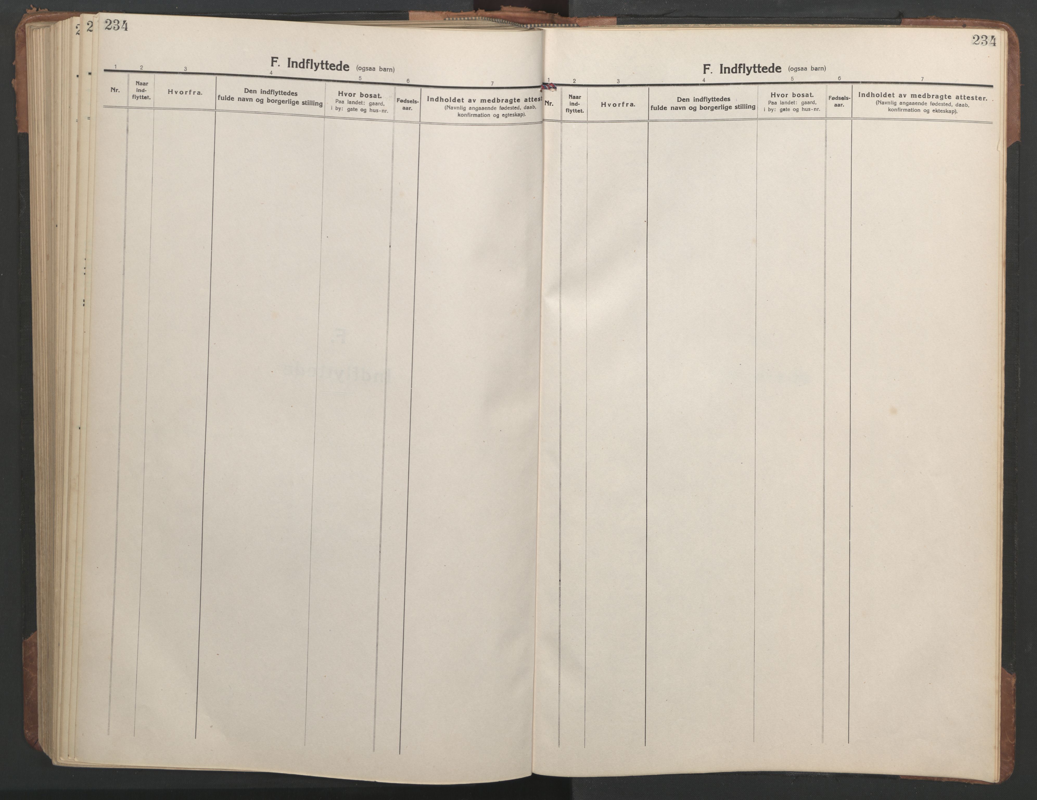 Ministerialprotokoller, klokkerbøker og fødselsregistre - Sør-Trøndelag, SAT/A-1456/638/L0569: Parish register (copy) no. 638C01, 1923-1961, p. 234