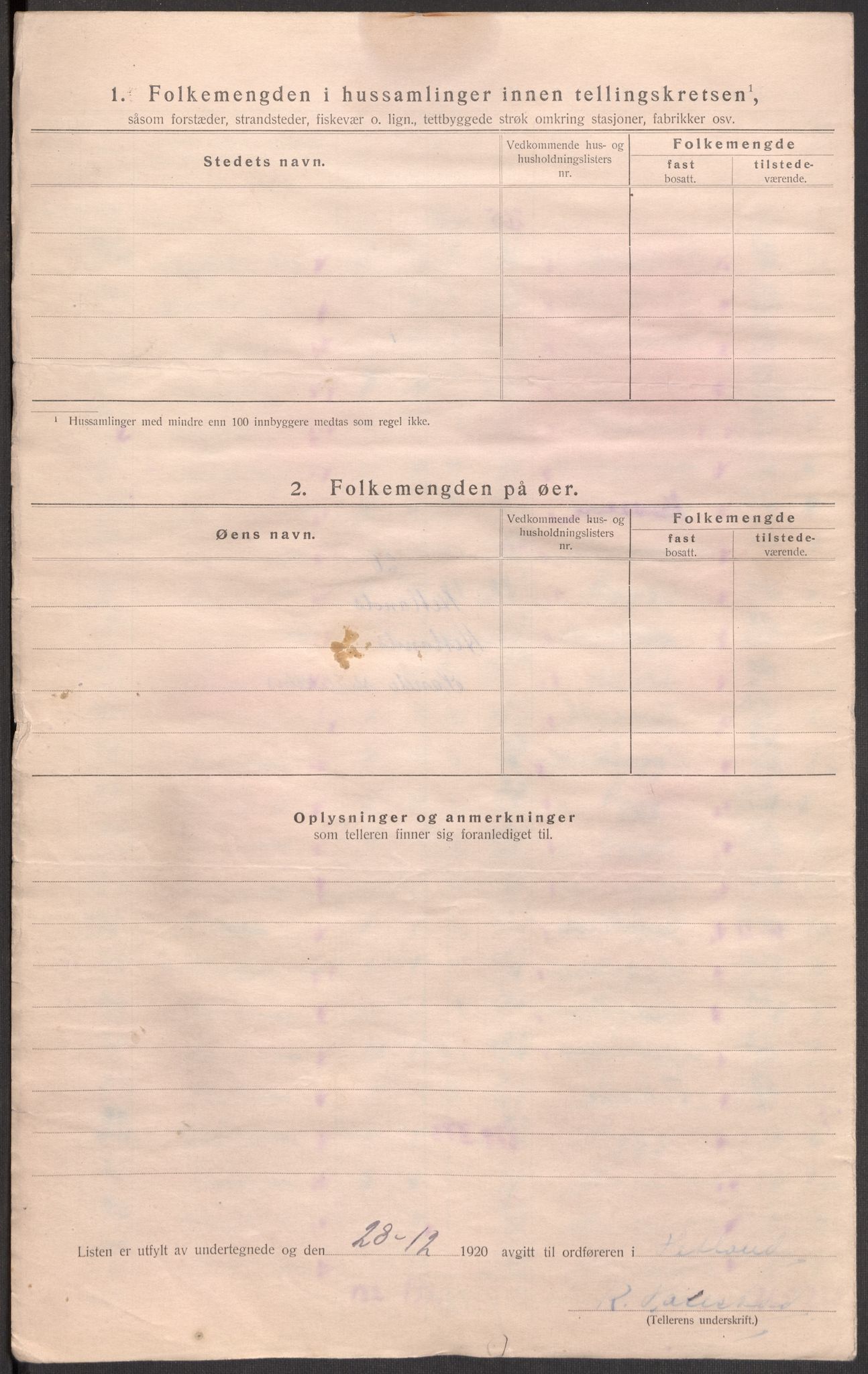 SAST, 1920 census for Hetland, 1920, p. 78